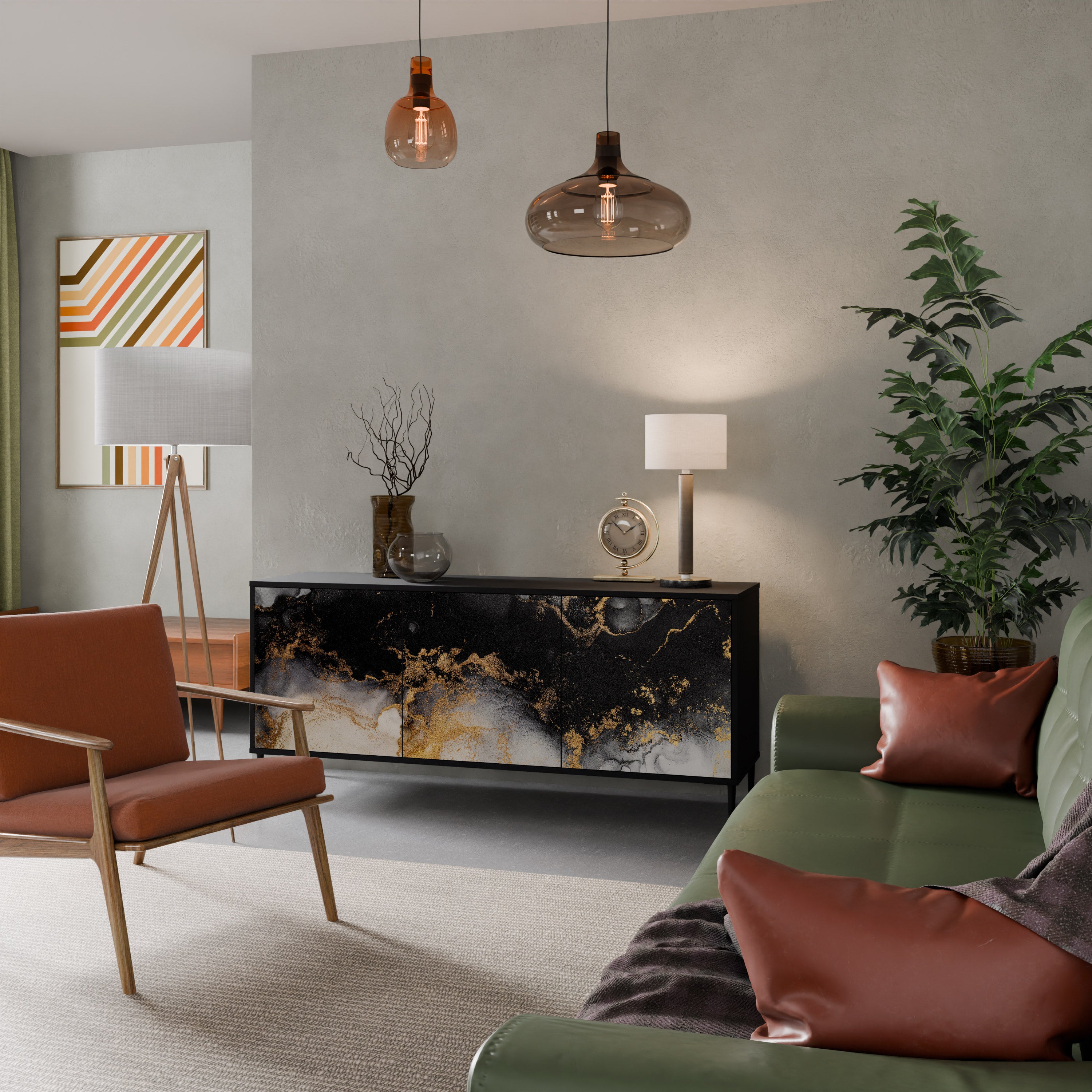 MARBLE OF TOMMORROW Aparador de 3 Portas