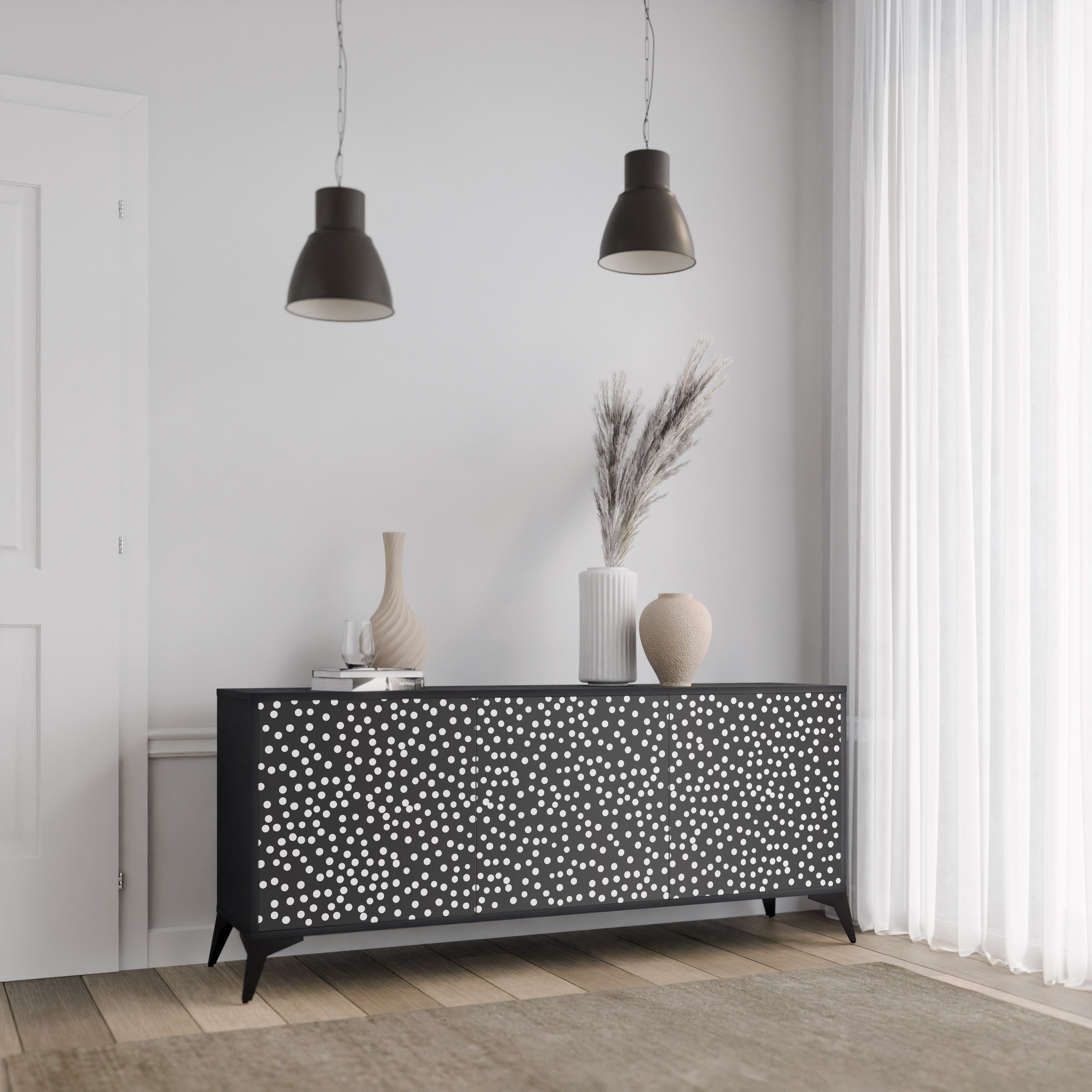BLINDING LIGHTS 3-Door Sideboard