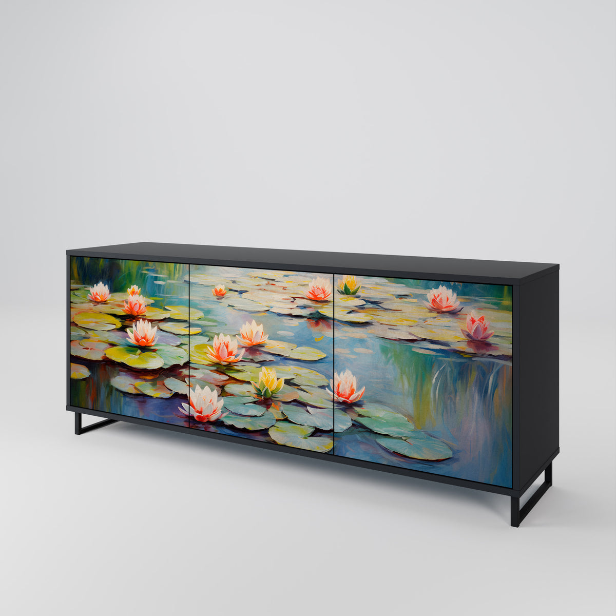 BLOOMING WATERS Aparador de 3 Portas
