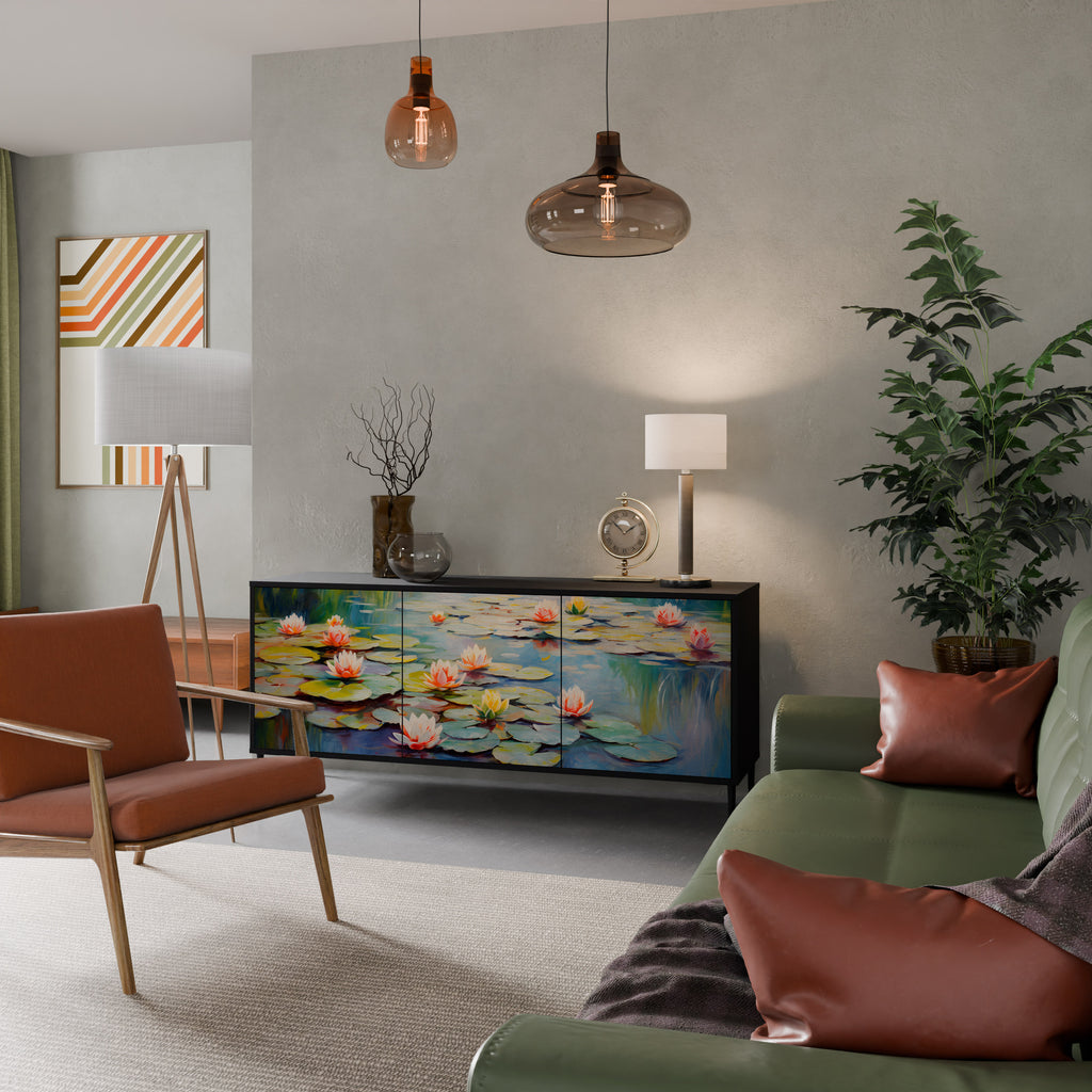 BLOOMING WATERS Aparador de 3 Portas