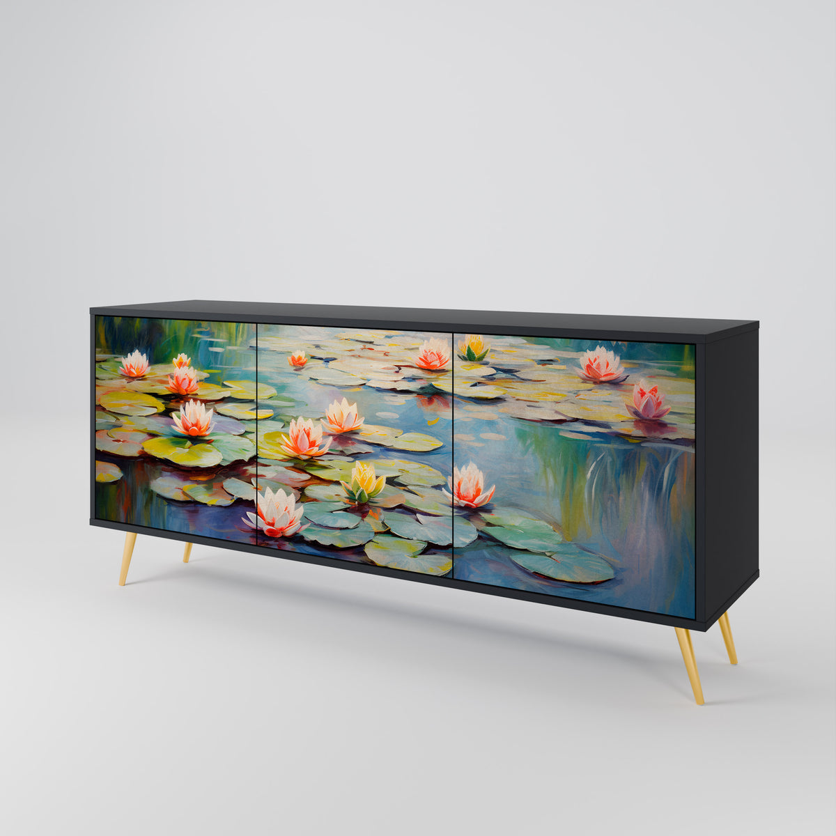 BLOOMING WATERS Aparador de 3 Portas