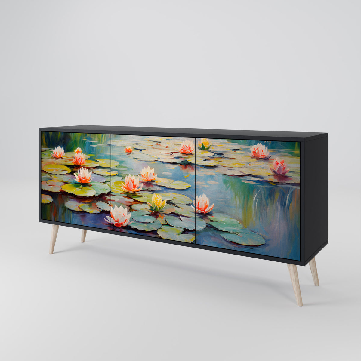 BLOOMING WATERS Aparador de 3 Portas