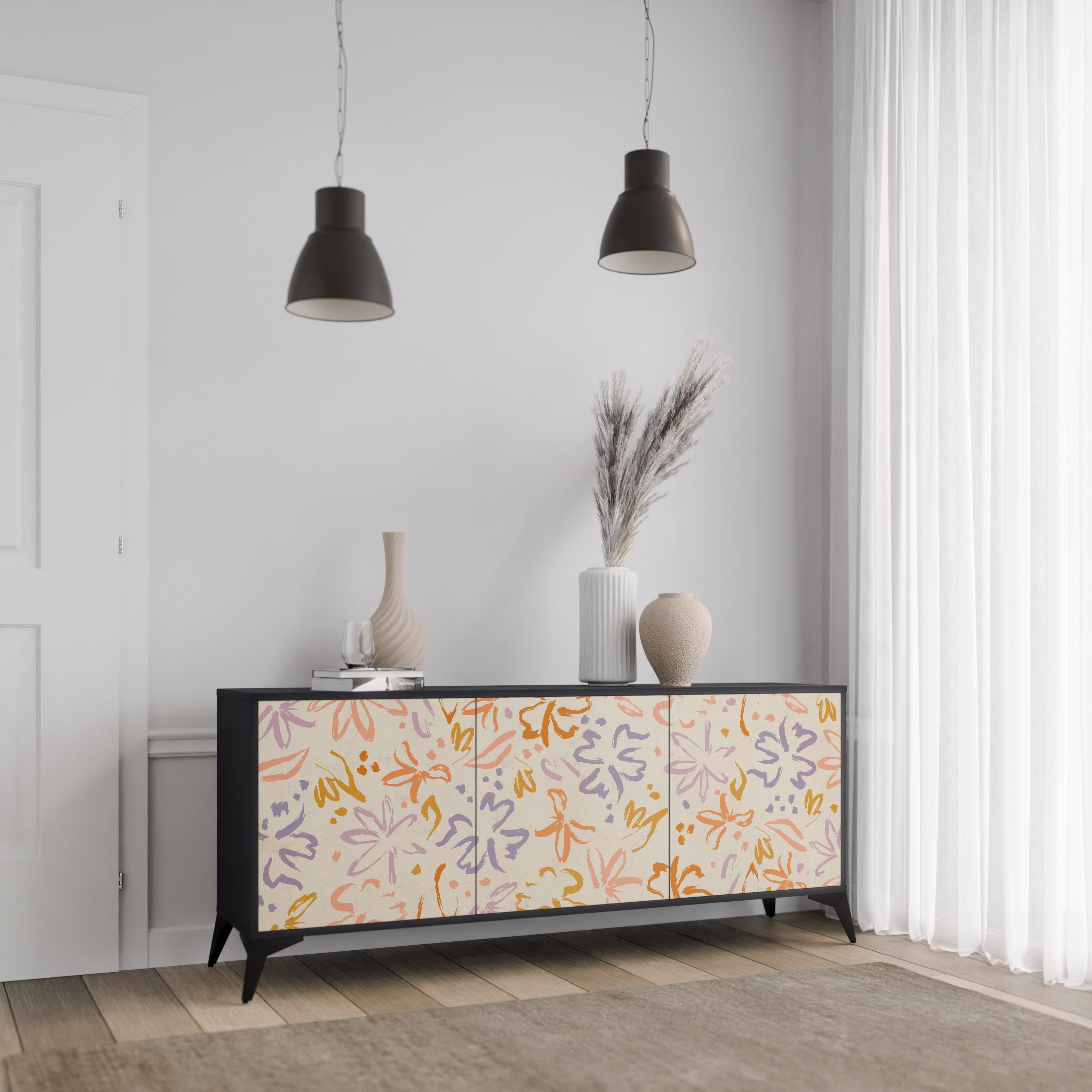 SPRING WHIMSY 3-Door Sideboard