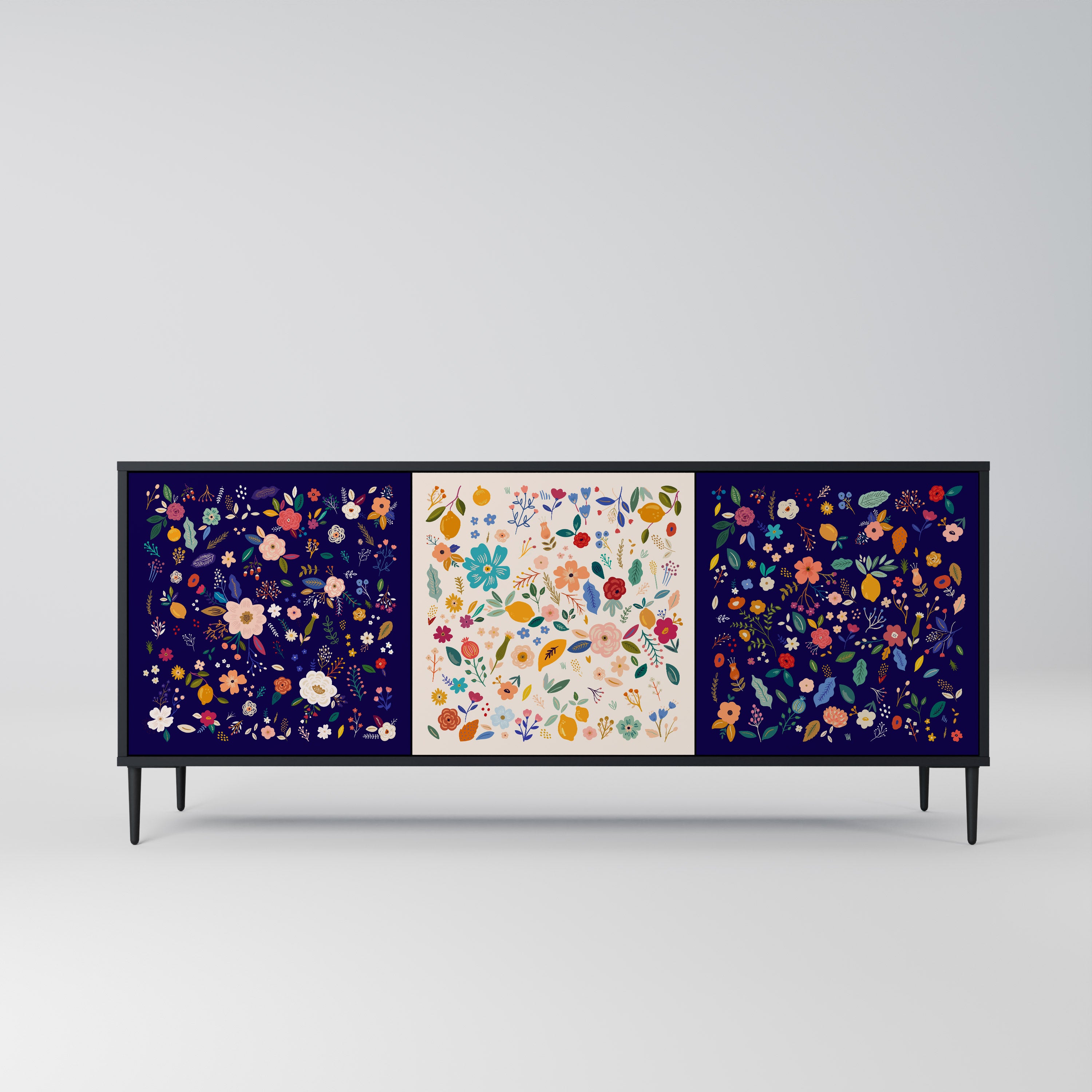 FLORAL COMBINATION 3-Door Sideboard