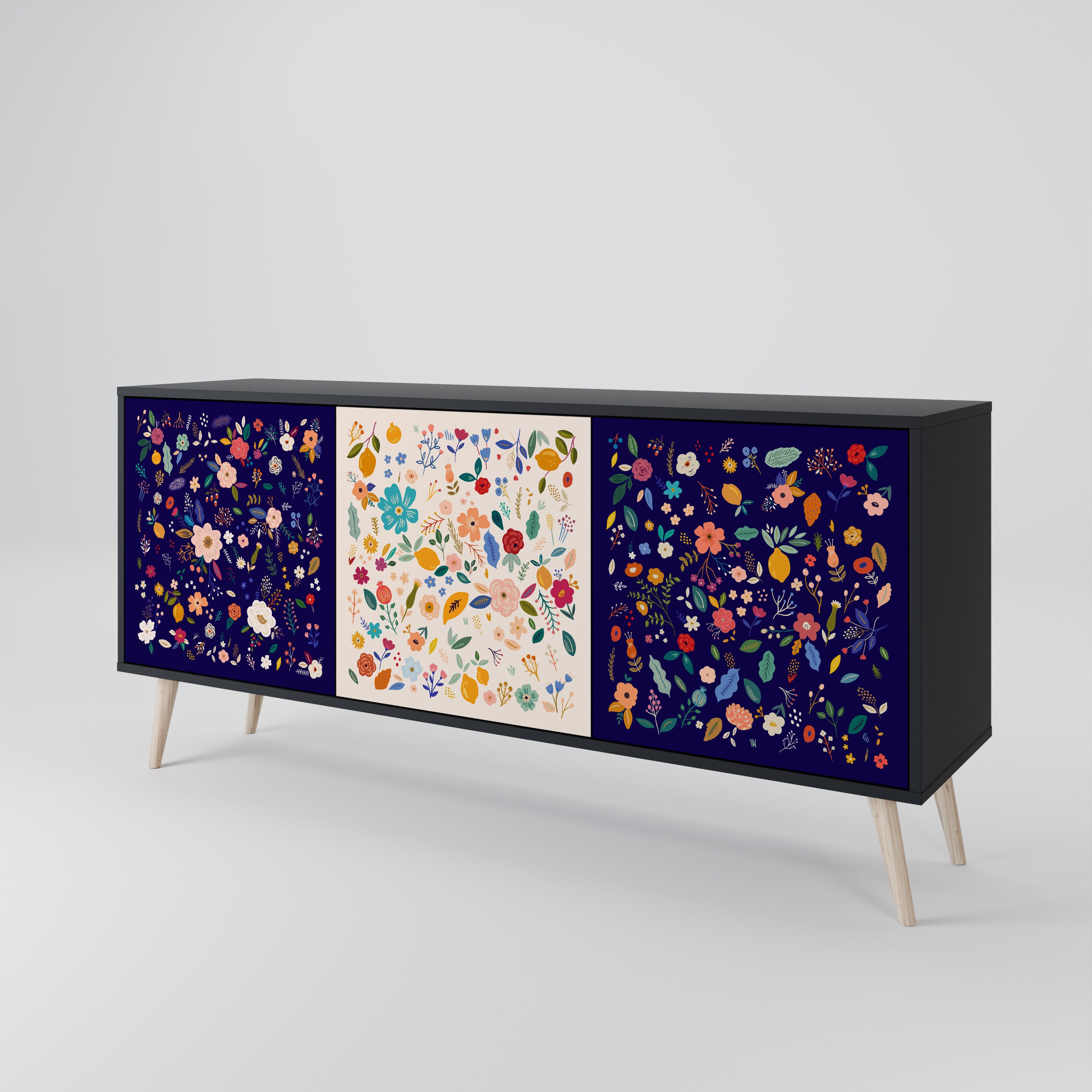 FLORAL COMBINATION 3-Door Sideboard