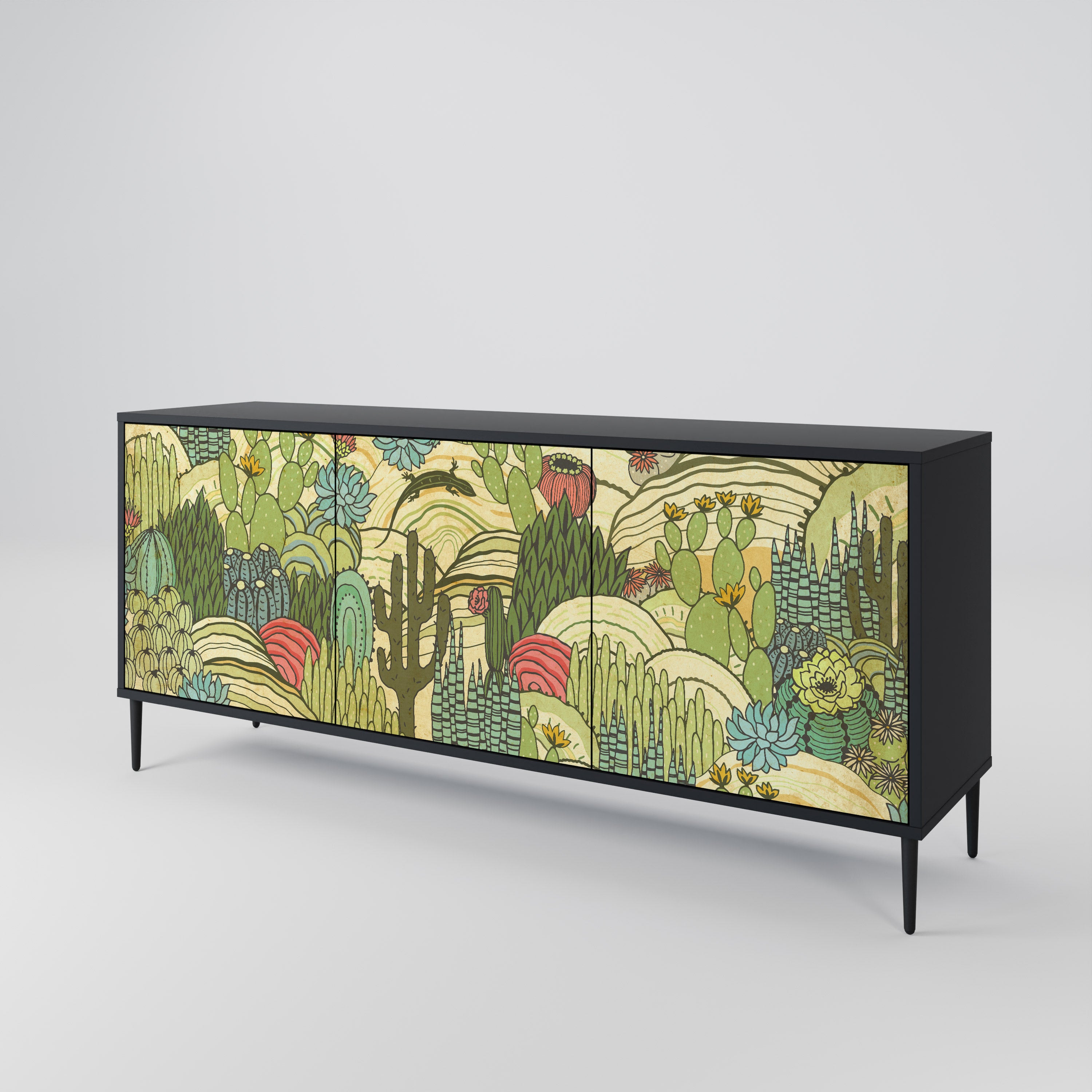 SUCCULENTS KALEIDOSCOPE 3-Door Sideboard