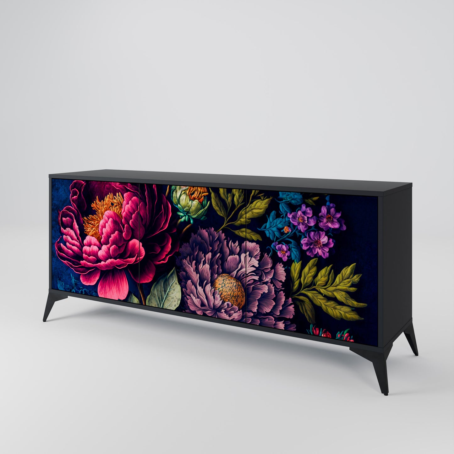 BLOOMING ELEGANCE Skänk med tre dörrar