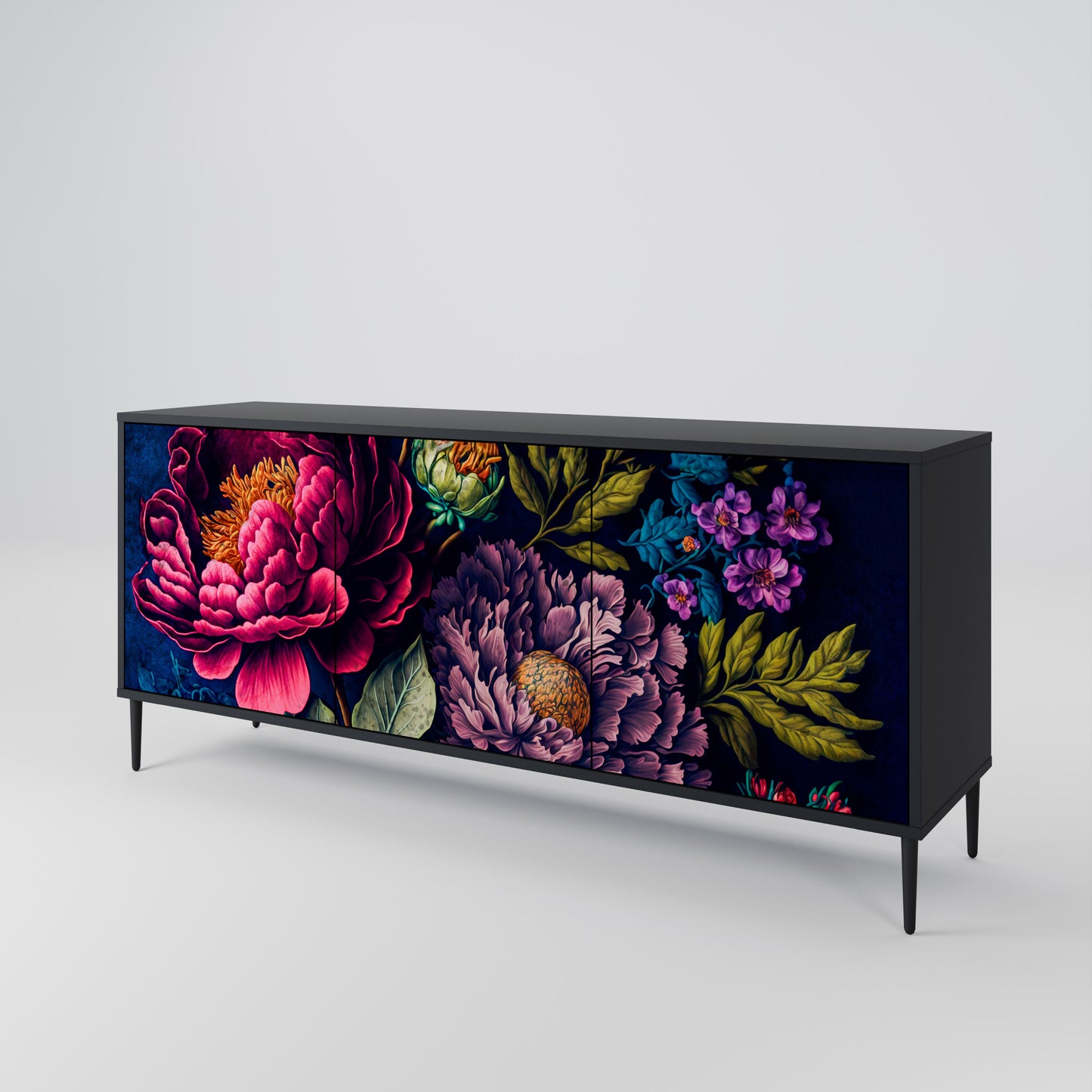 BLOOMING ELEGANCE Skänk med tre dörrar