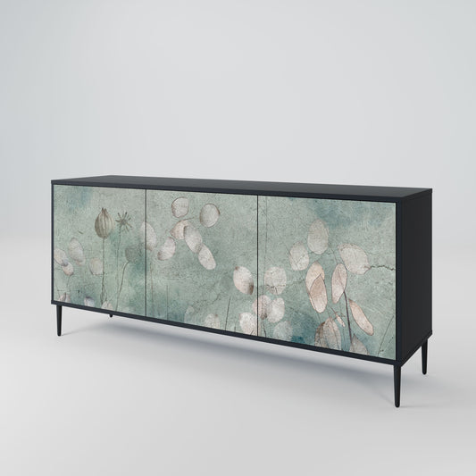 Credenza NIGHT LADY a 3 ante in finitura nera