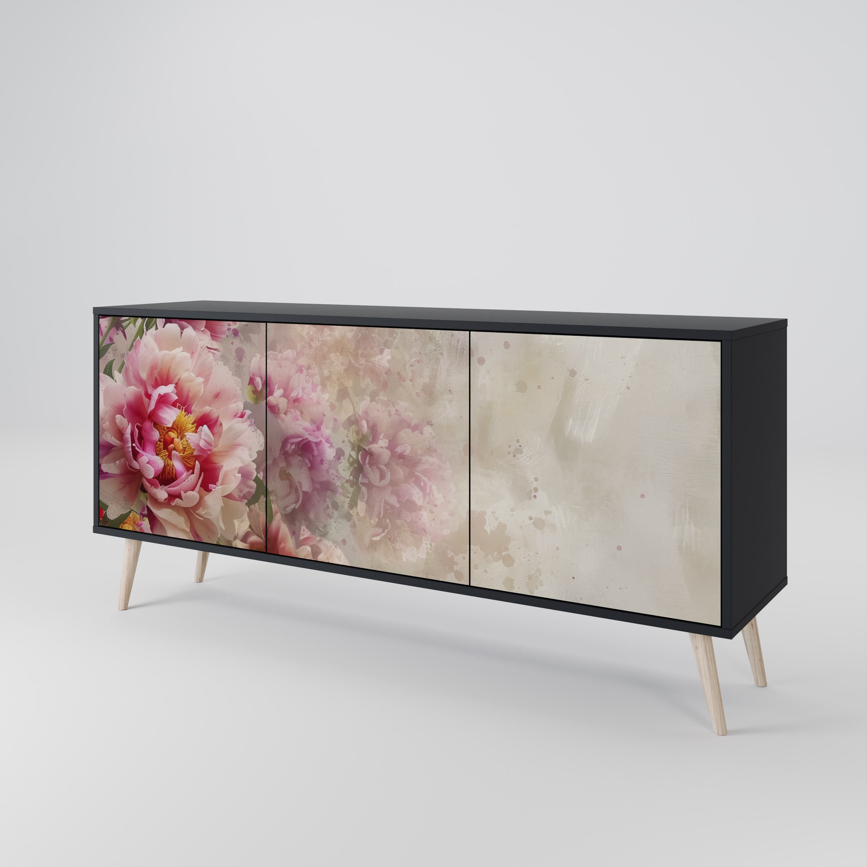 PEONY WHISPER 3-Door Sideboard