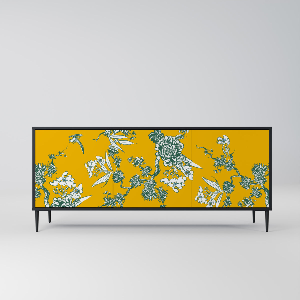 YELLOW CHINOISERIE 3-türiges Sideboard