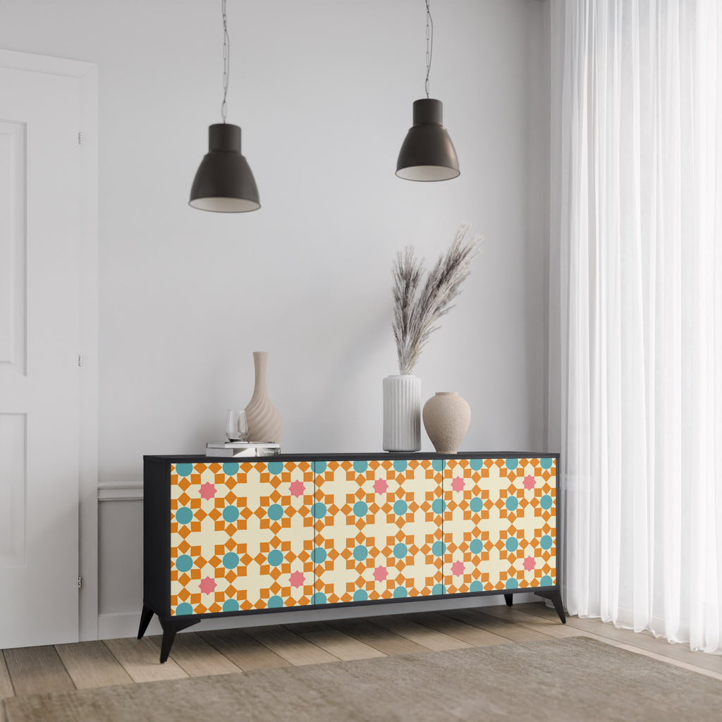 FLORAL DECOR 3-Door Sideboard