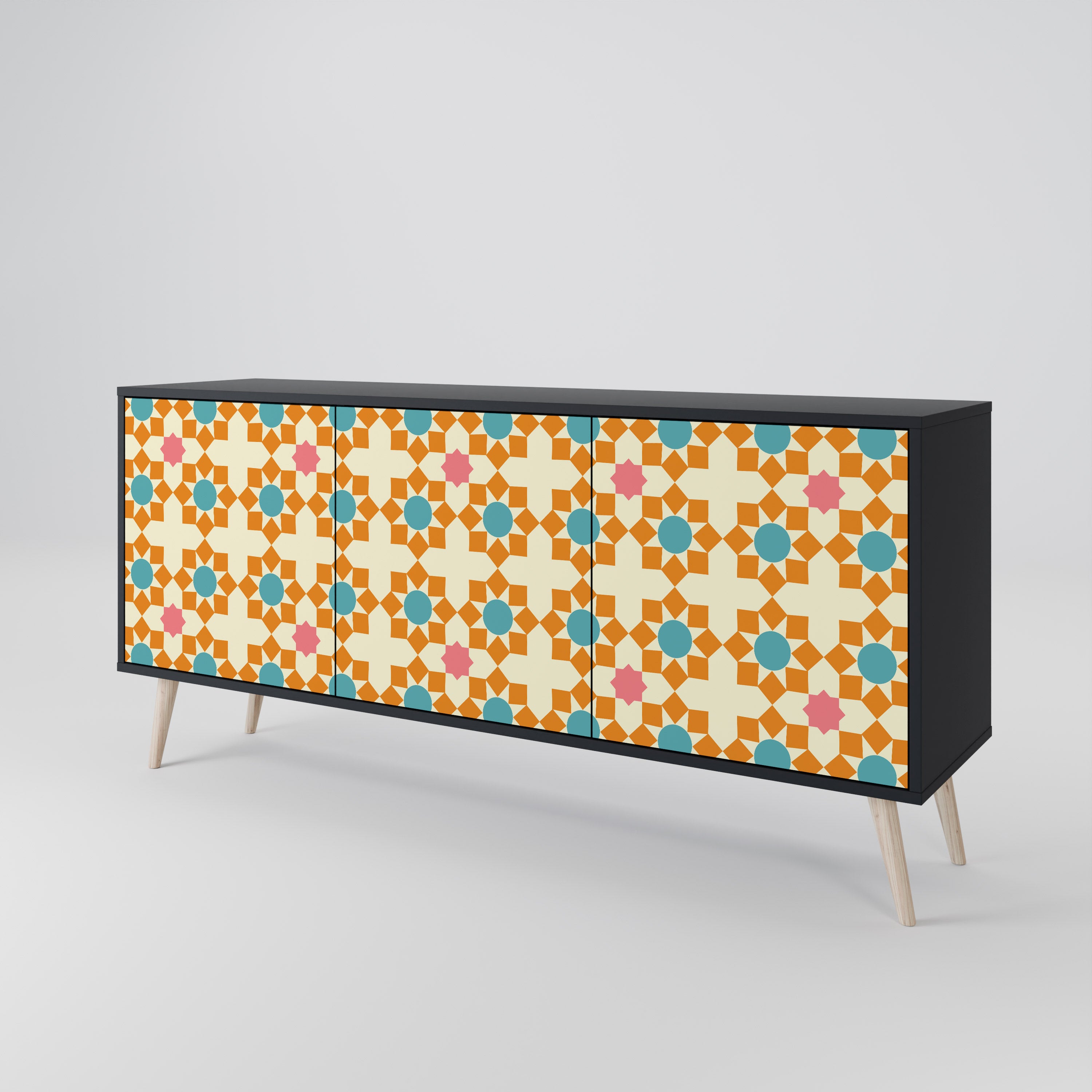FLORAL DECOR 3-Door Sideboard