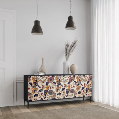 Credenza EMINENT HOOPOE a 3 ante in finitura nera