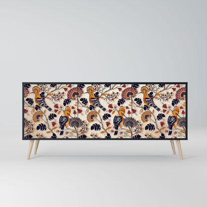 Credenza EMINENT HOOPOE a 3 ante in finitura nera