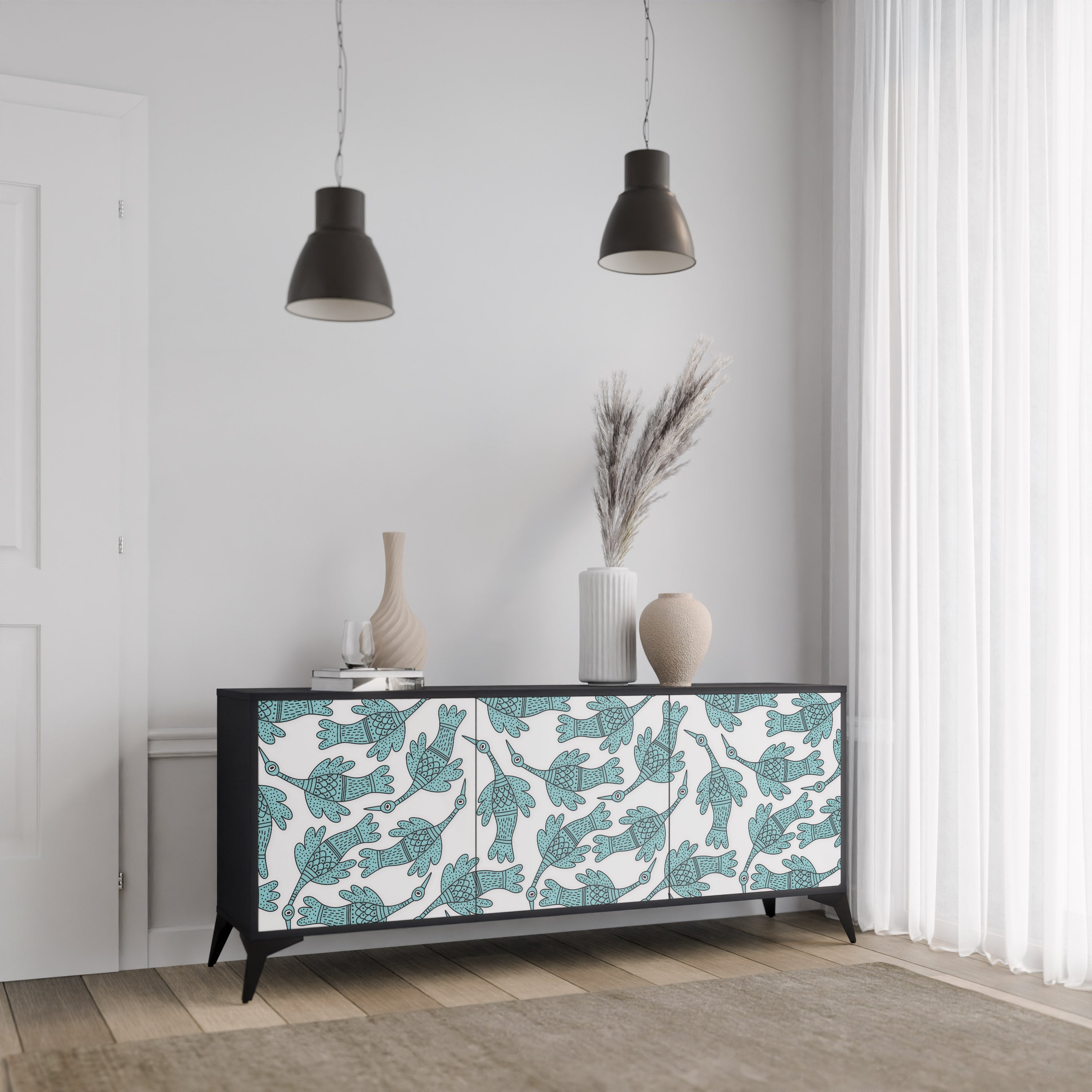 WATERSPOUT SONGIBIRD 3-Door Sideboard