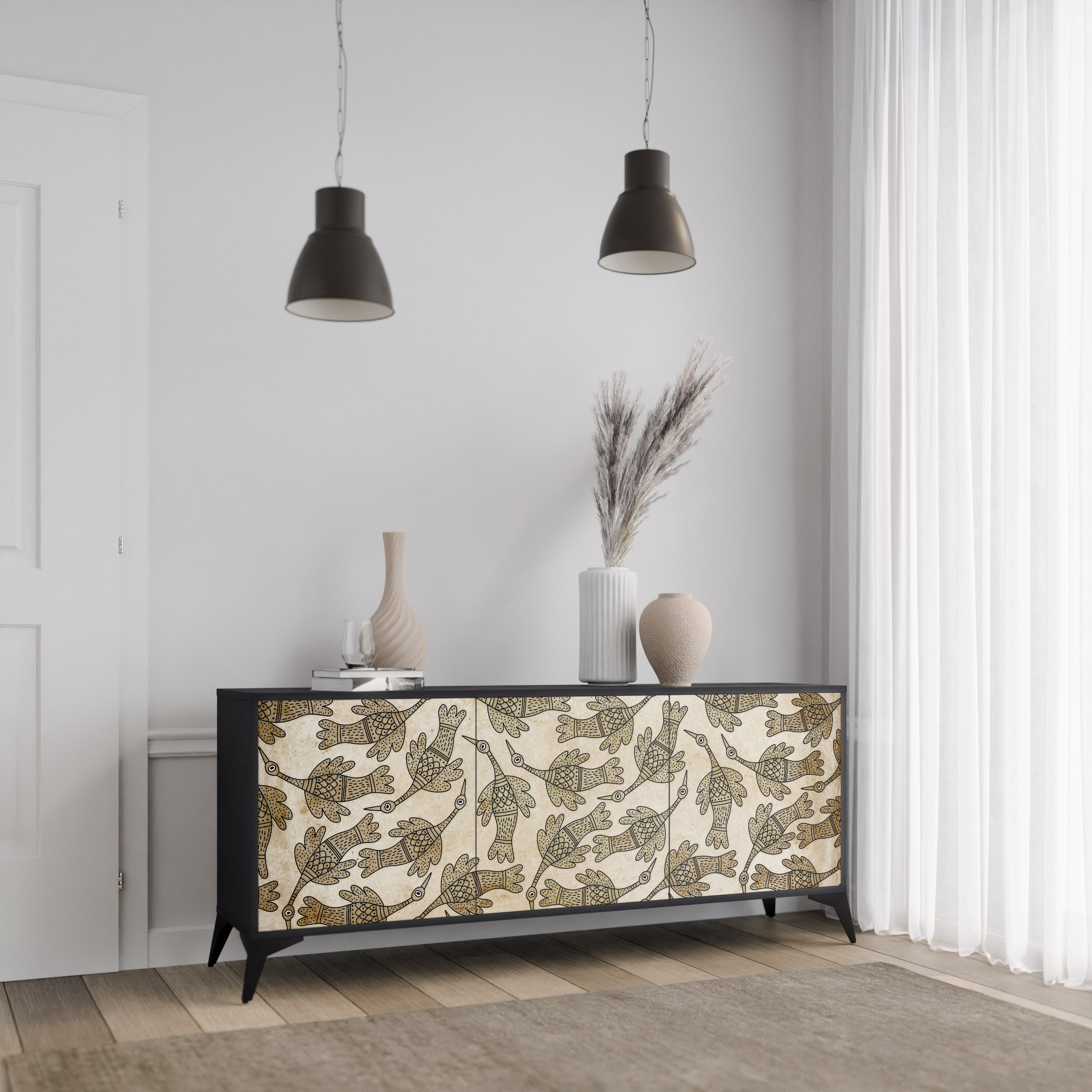 ALMONDINE SONGBIRD 3-Door Sideboard