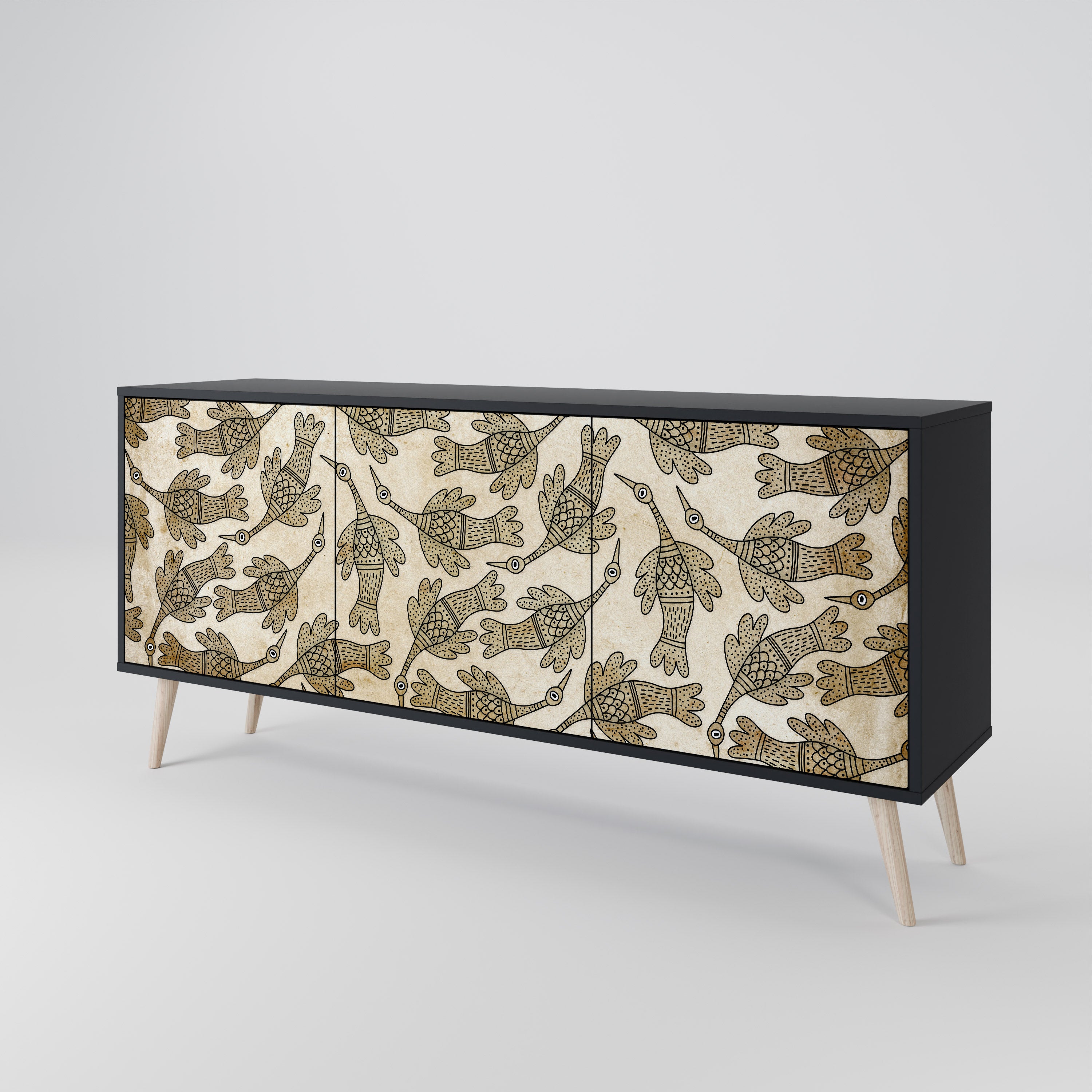 ALMONDINE SONGBIRD 3-Door Sideboard