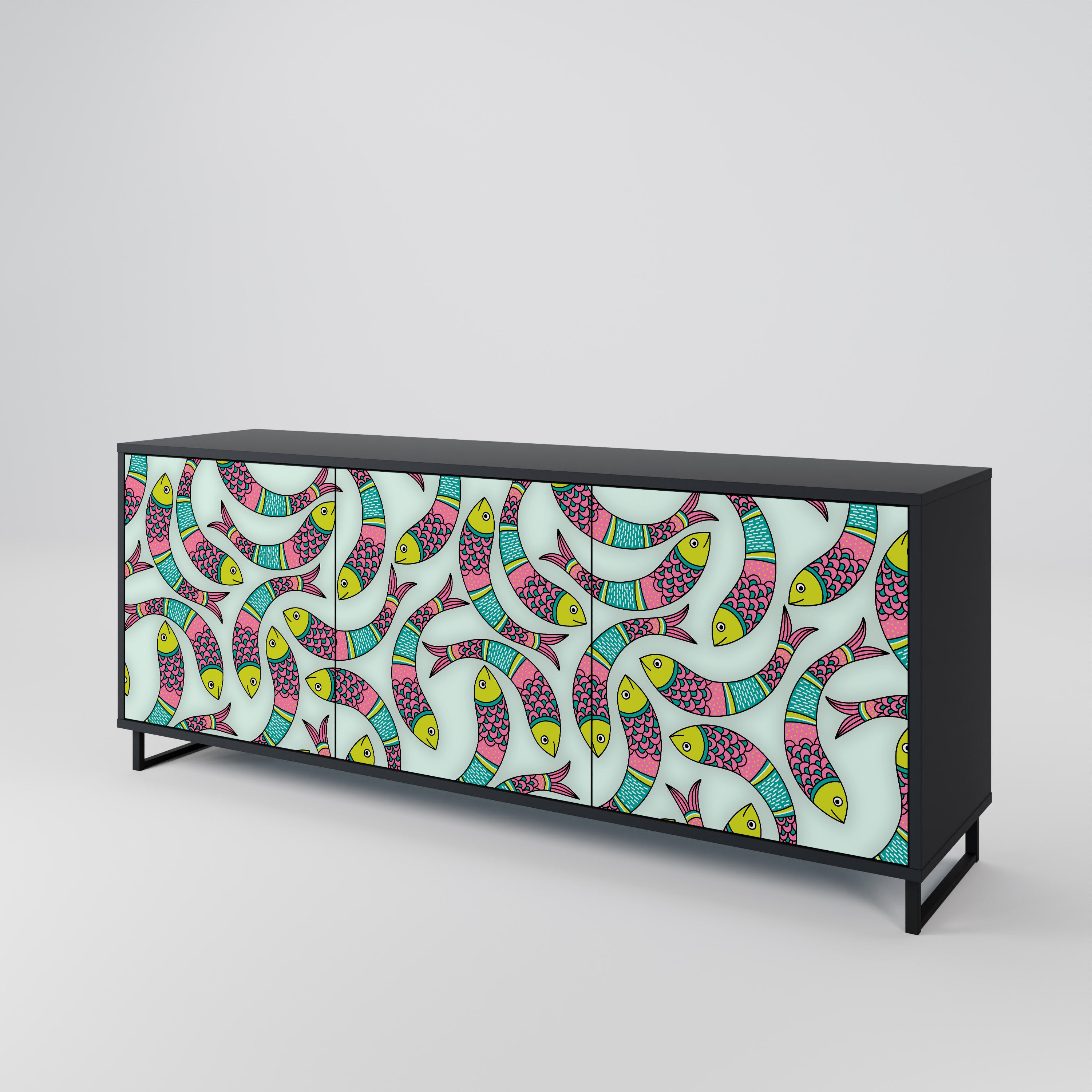 INDIAN FISH 3-Door Sideboard