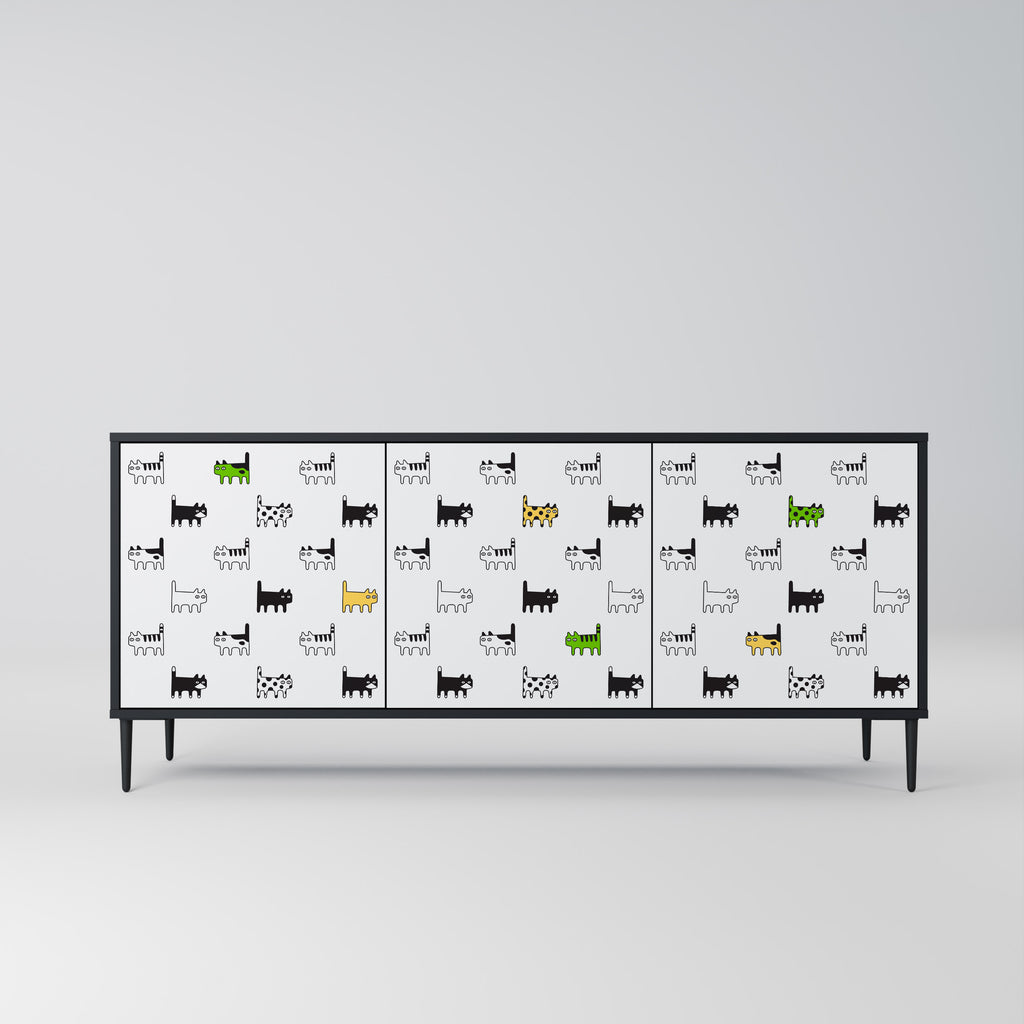 CATS COMPILATION Aparador de 3 Puertas