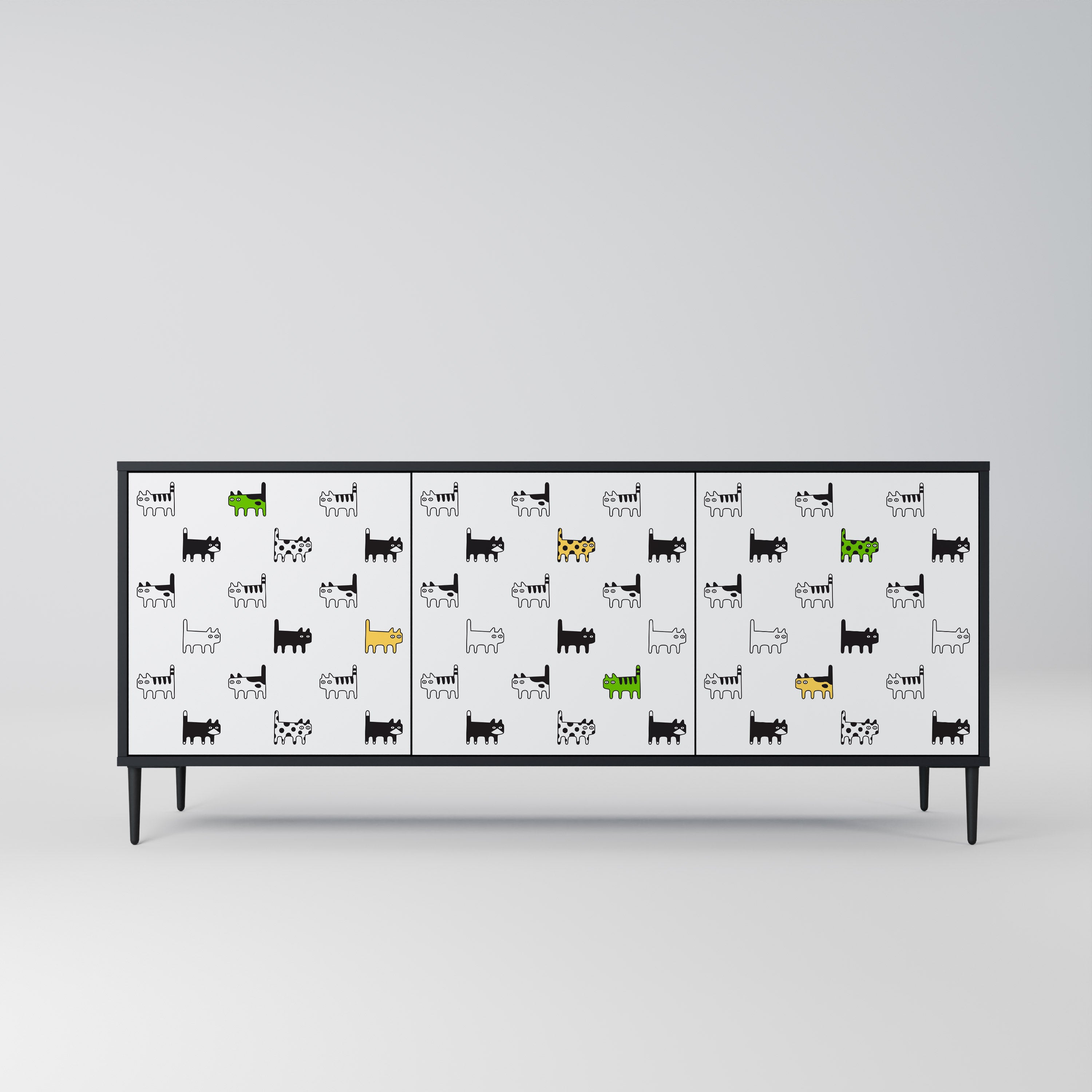 CATS COMPILATION Aparador de 3 Puertas