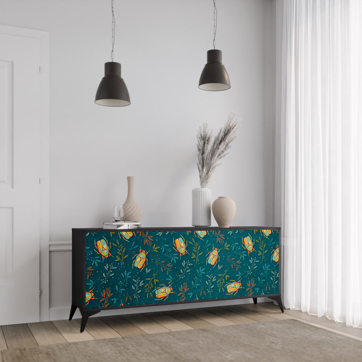 AUTUMN INSECTS 3-Door Sideboard
