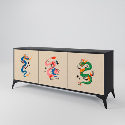MYTHOLOGICAL CREATURES 3-Door Sideboard