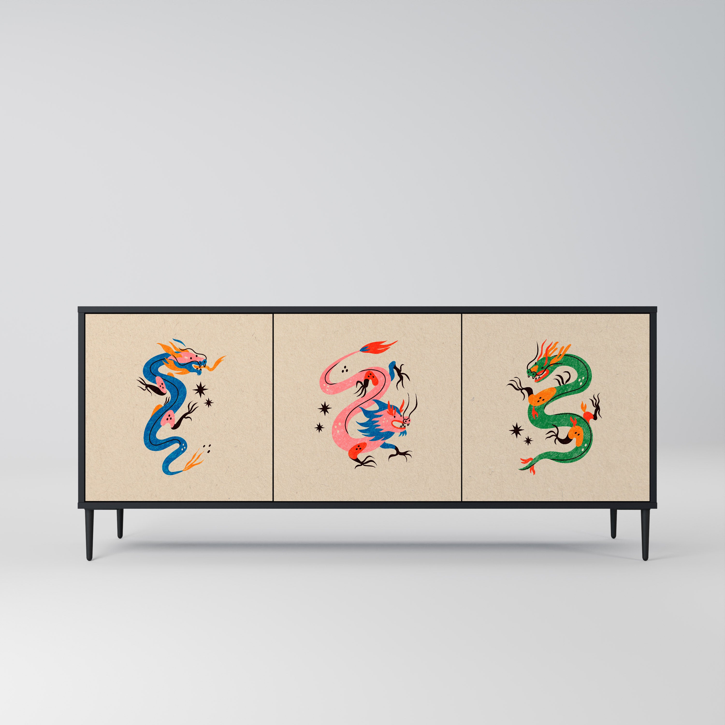 MYTHOLOGICAL CREATURES Aparador de 3 Puertas