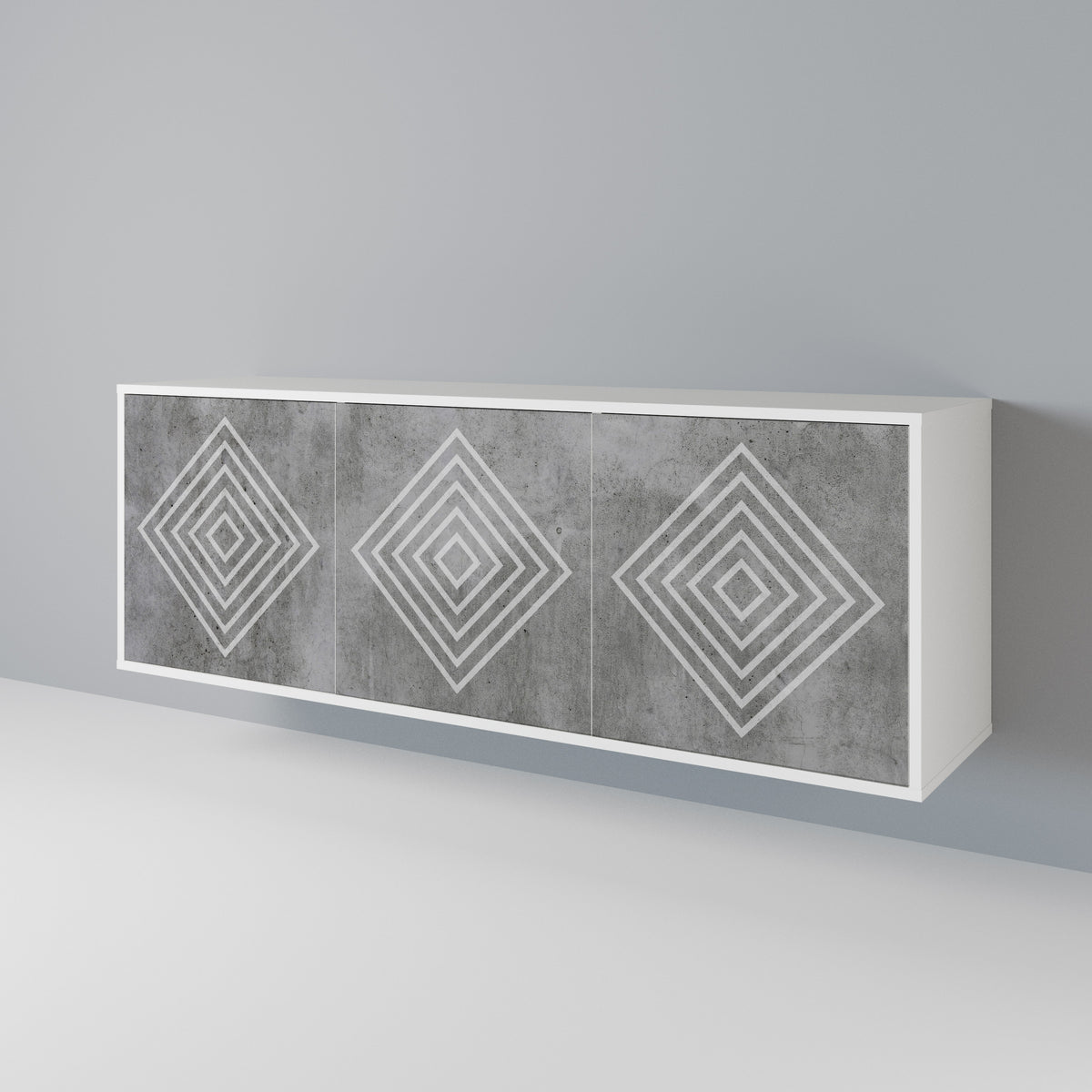 POLYGONAL ARTISTRY 3-türiges Sideboard