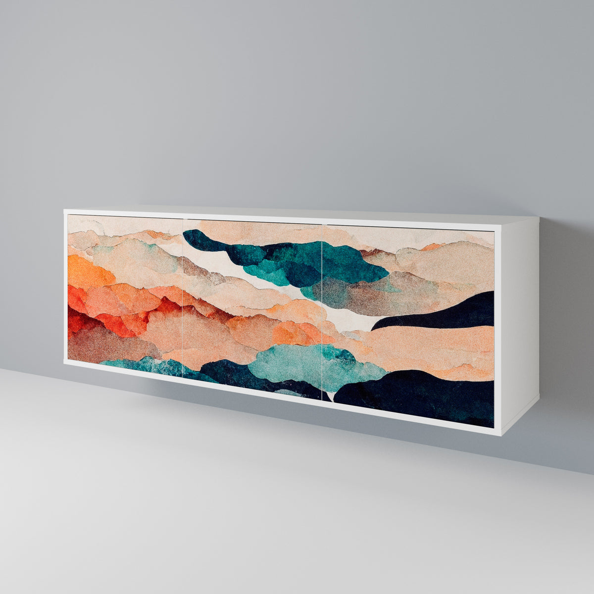 ABSTRACT LANDSCAPE Aparador de 3 Puertas