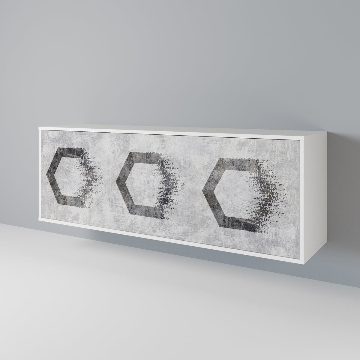 HEXAGONAL FIGURES Aparador de 3 Portas