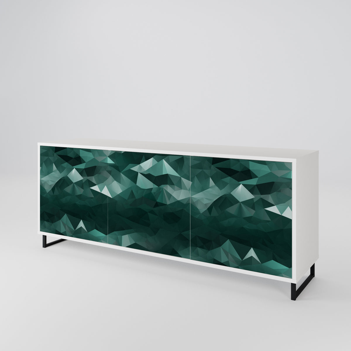 POLYGONAL FLOATING Aparador de 3 Puertas