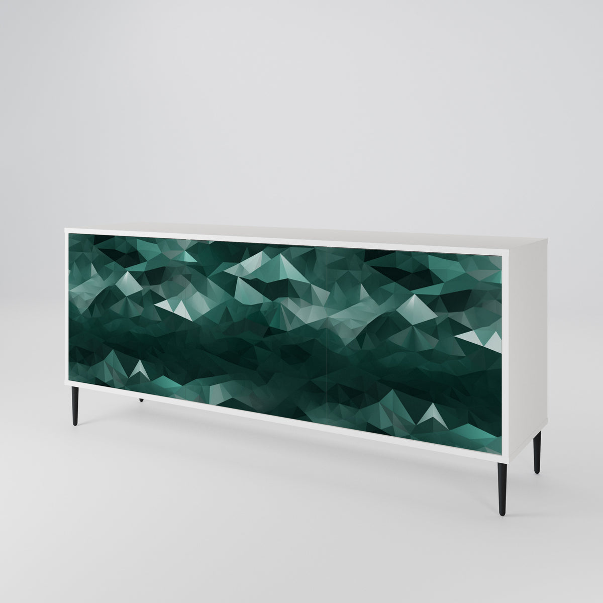 POLYGONAL FLOATING Aparador de 3 Puertas