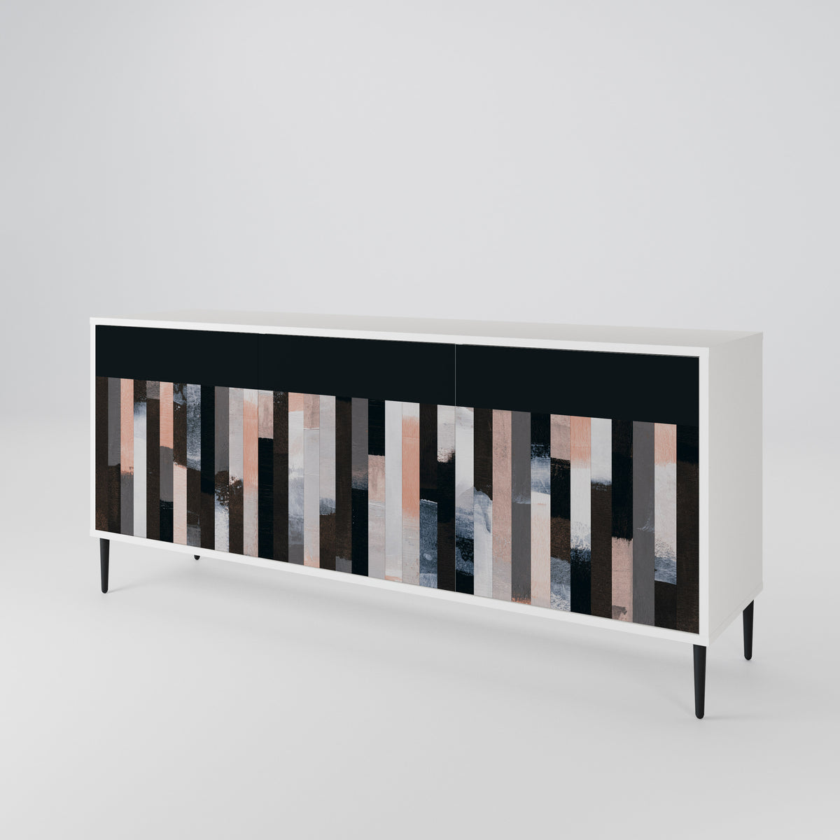 COLLAGE OF RECTANGLES Aparador de 3 Puertas