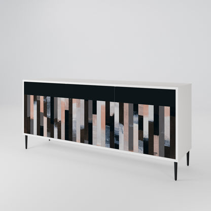 COLLAGE OF RECTANGLES 3-Door Sideboard