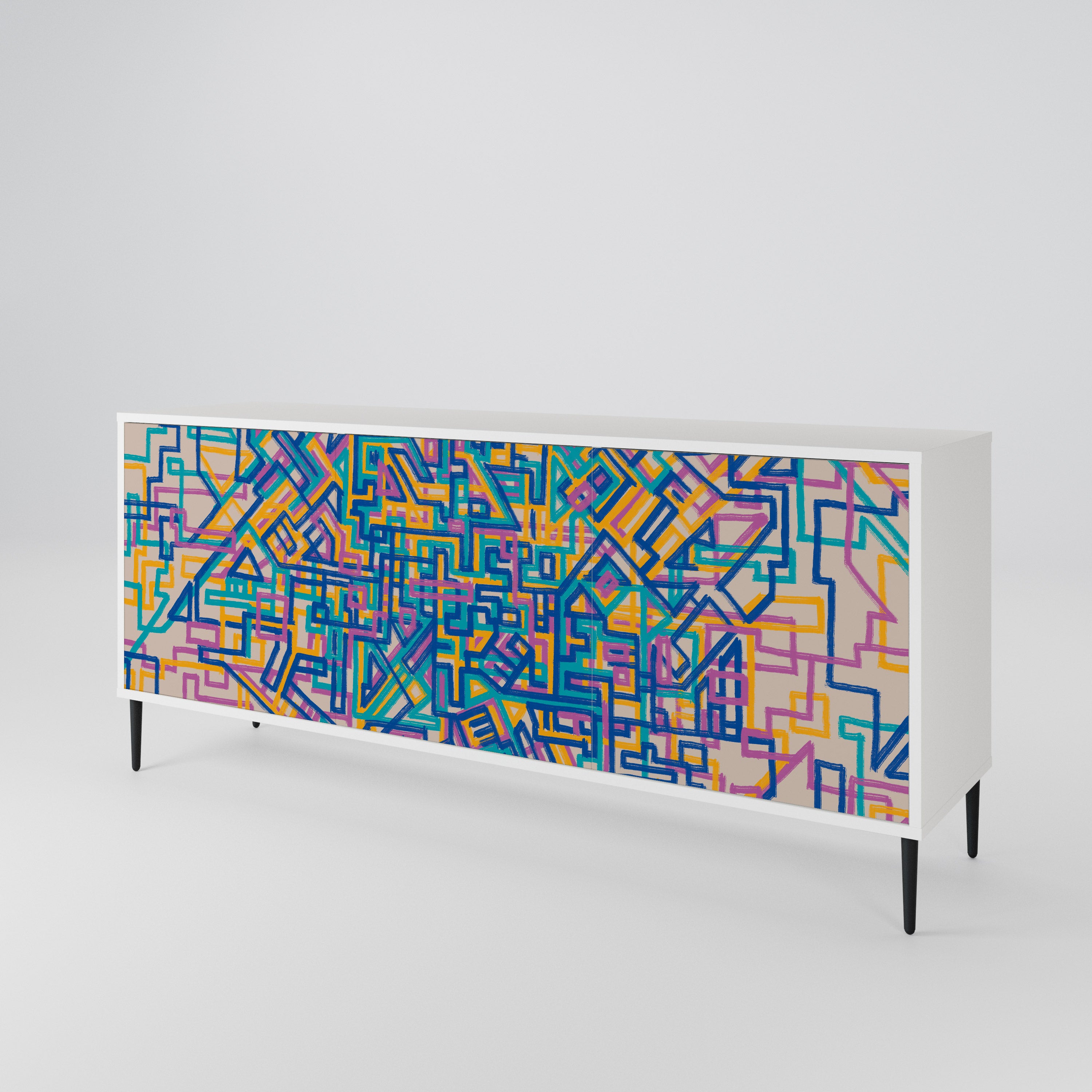 MEMORIES MAP 3-Door Sideboard