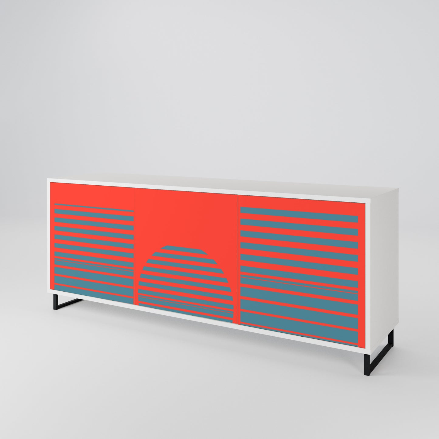 RISING GEOMETRY STARS 3-türiges Sideboard