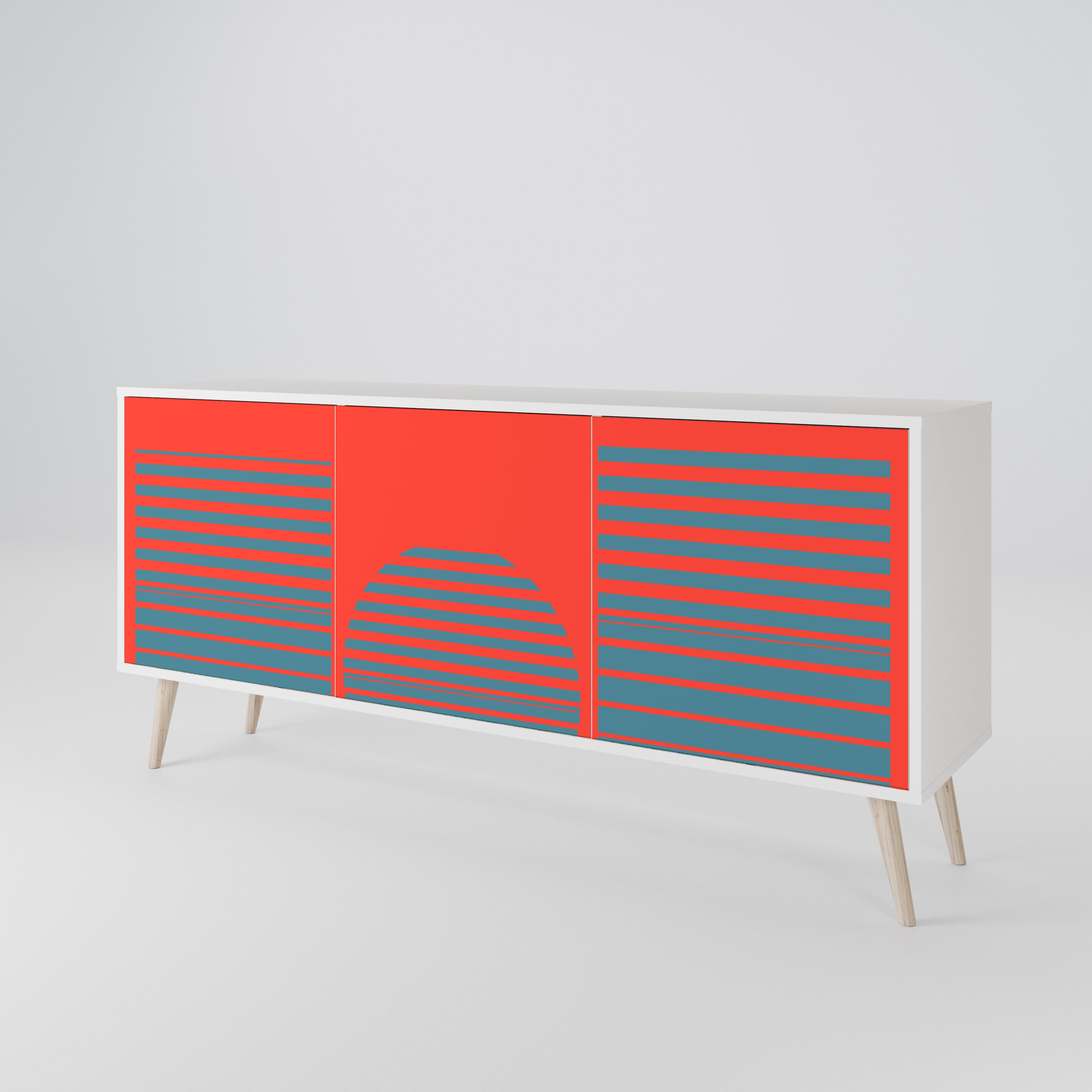 RISING GEOMETRY STARS 3-Door Sideboard