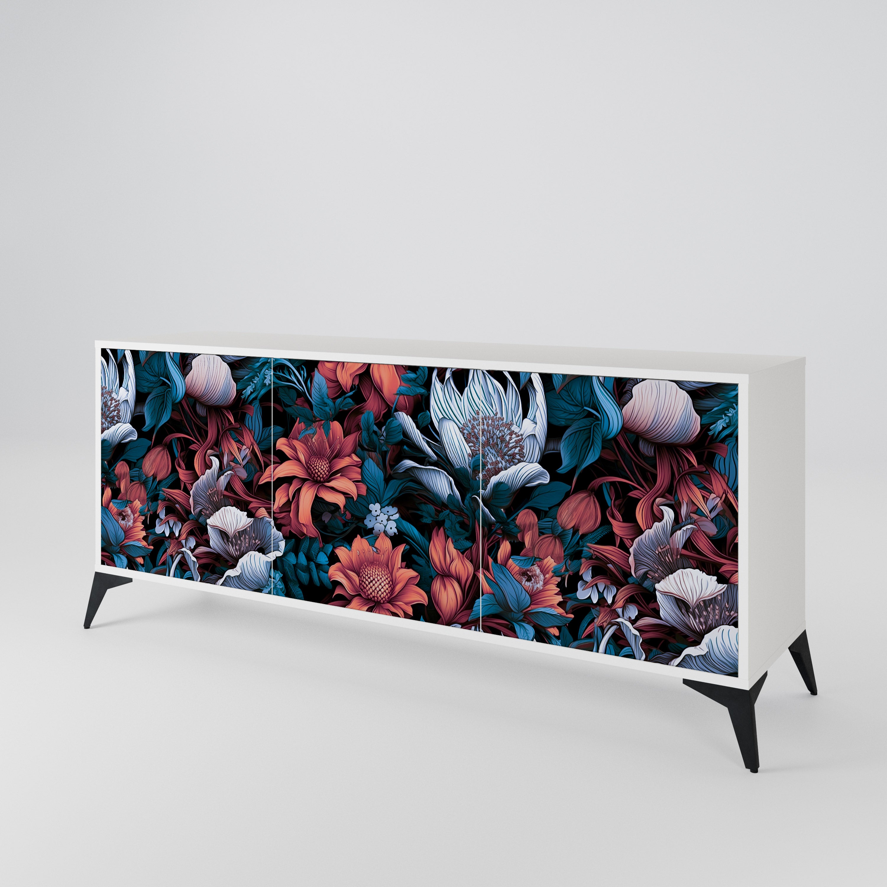 ETHEREAL BLOSSOMS 3-Door Sideboard