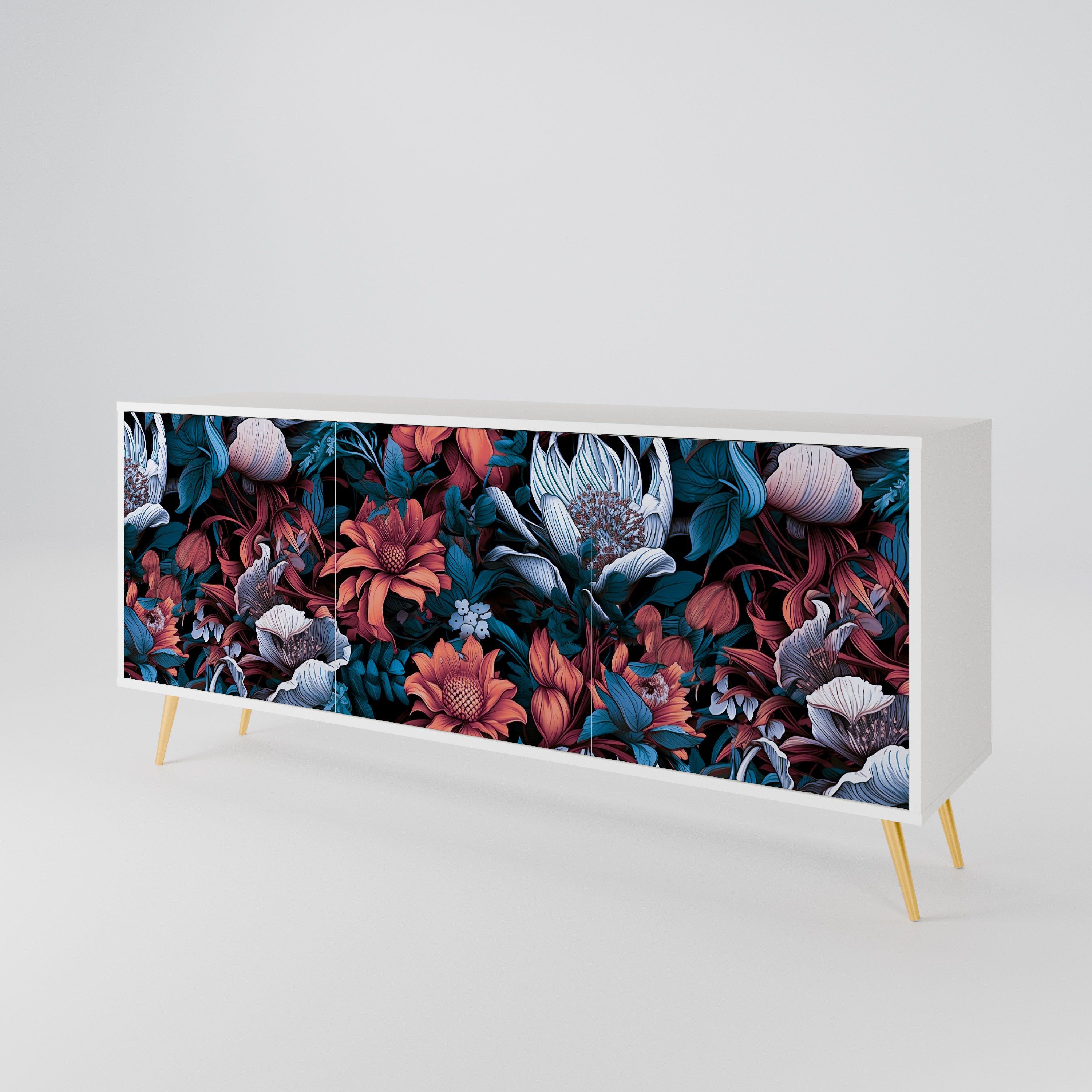 ETHEREAL BLOSSOMS 3-Door Sideboard