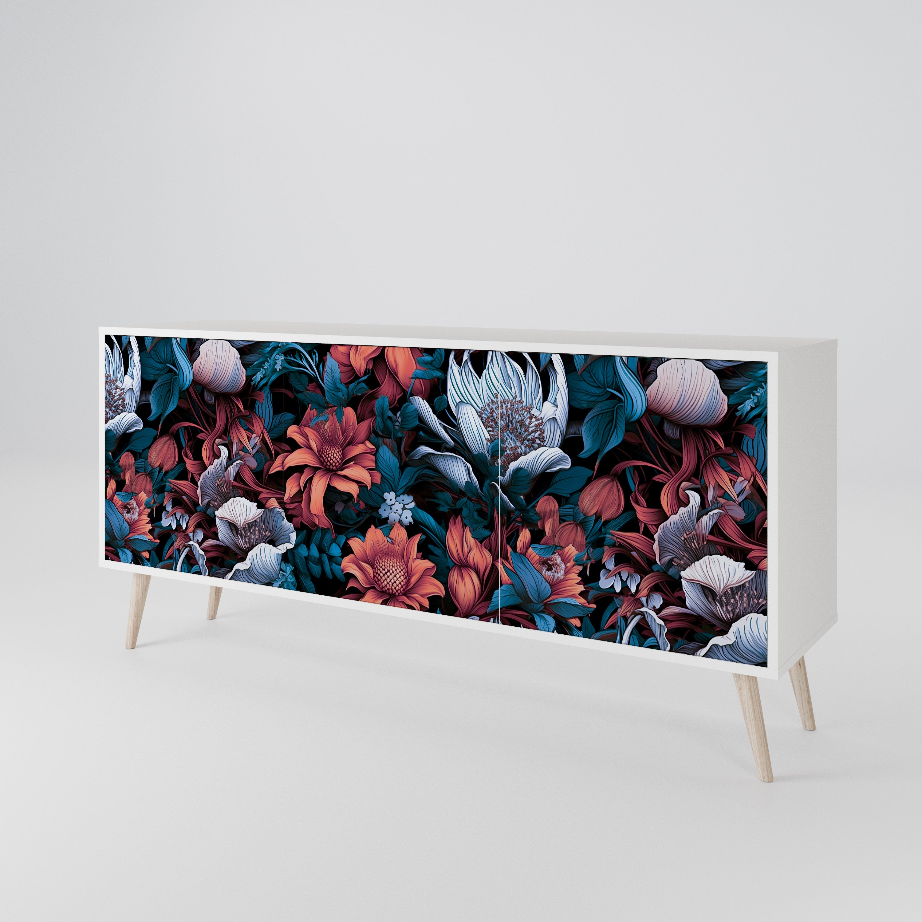 ETHEREAL BLOSSOMS 3-Door Sideboard