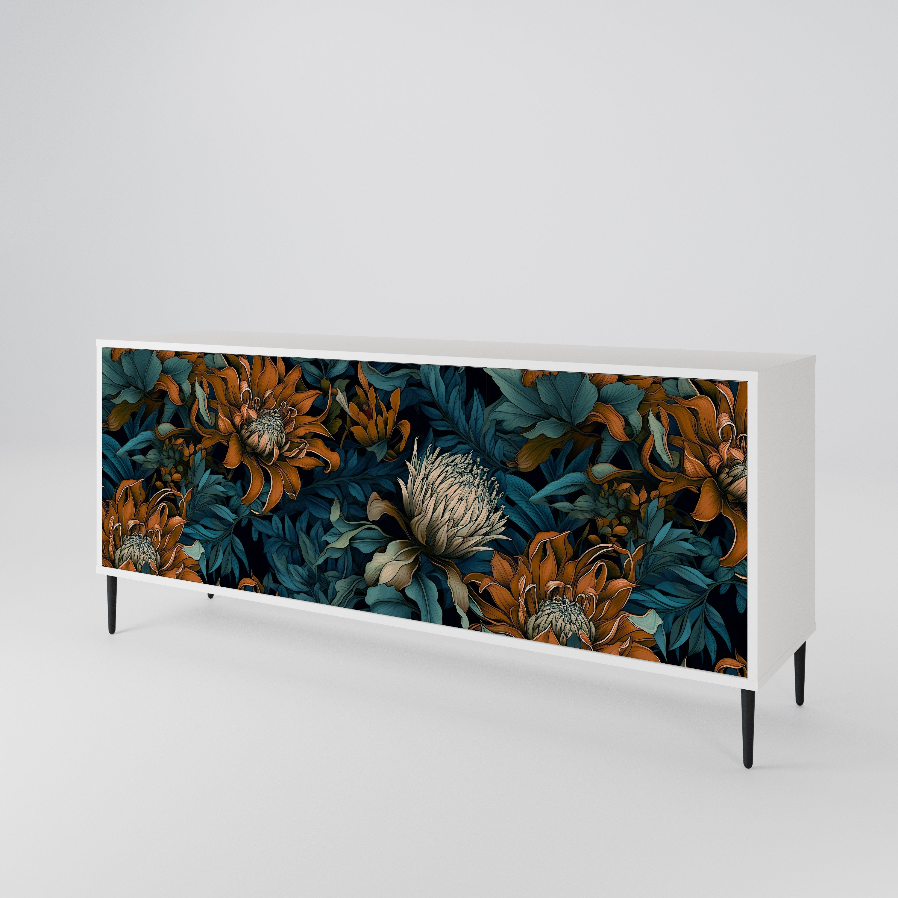 MORNING BLOOM 3-Door Sideboard