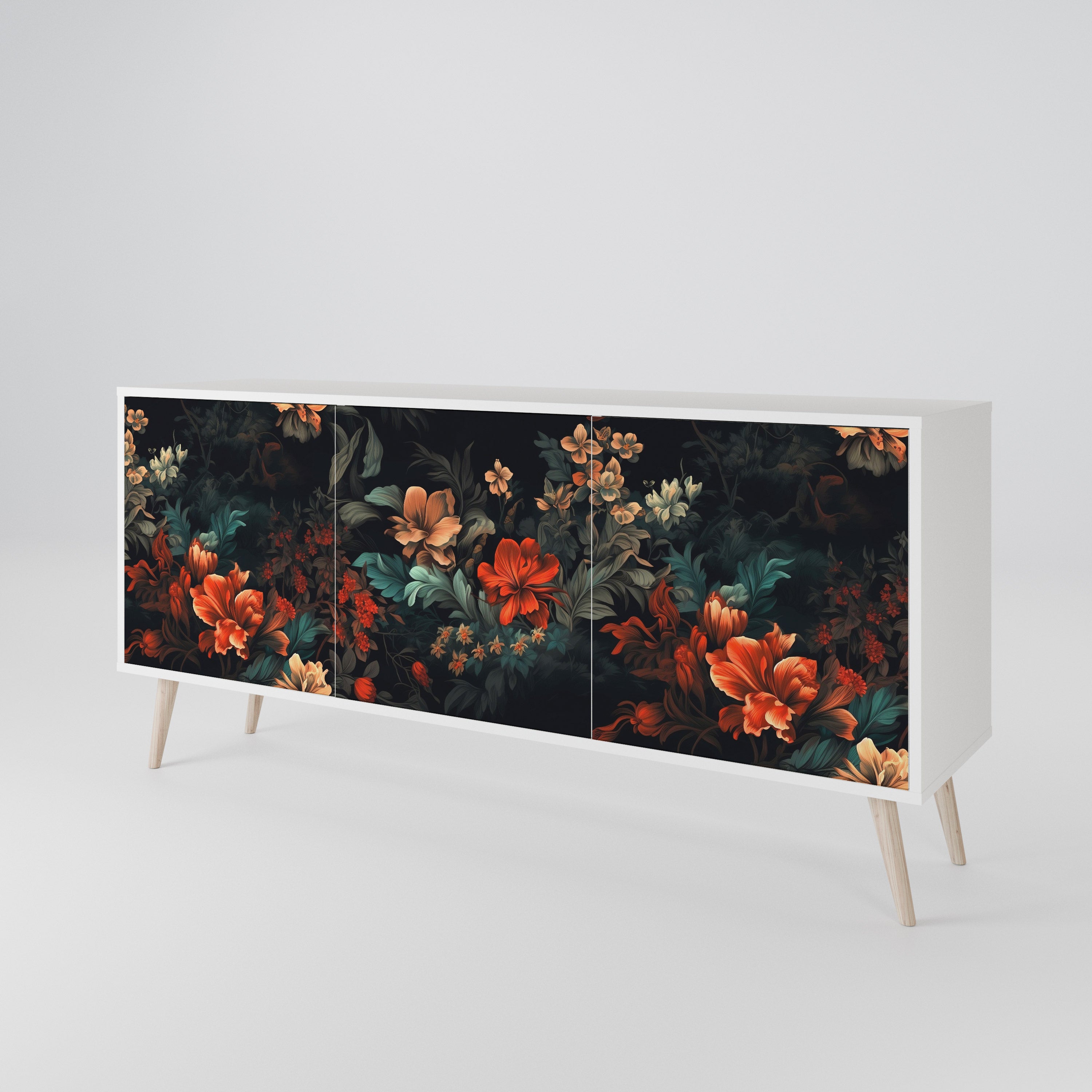 IMAGINARY BLOSSOM 3-Door Sideboard