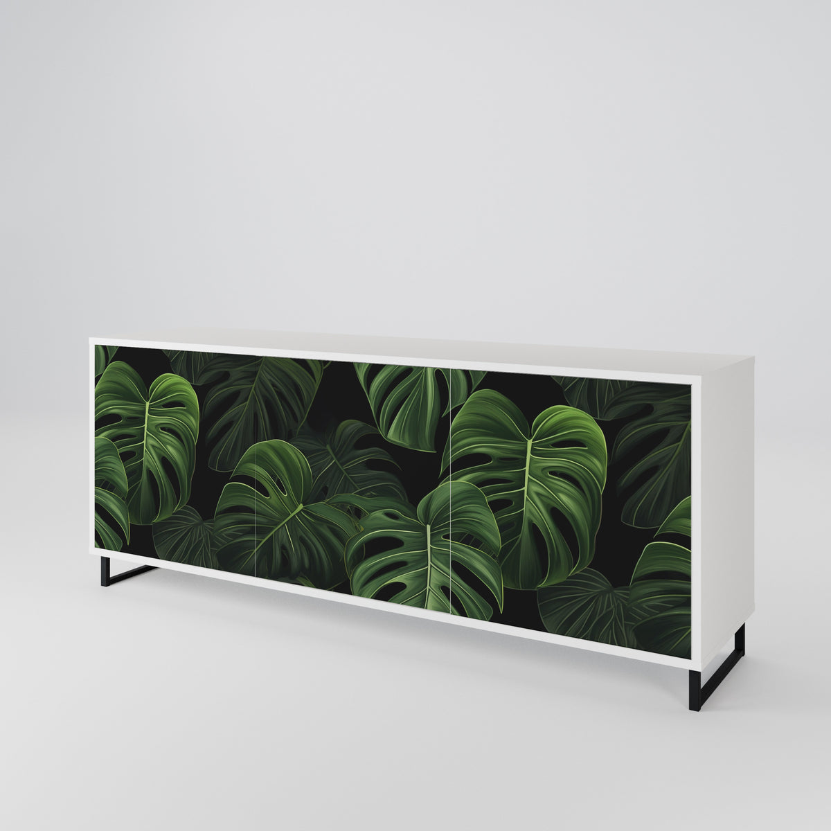 INFINITE MONSTERA Třídveřová komoda