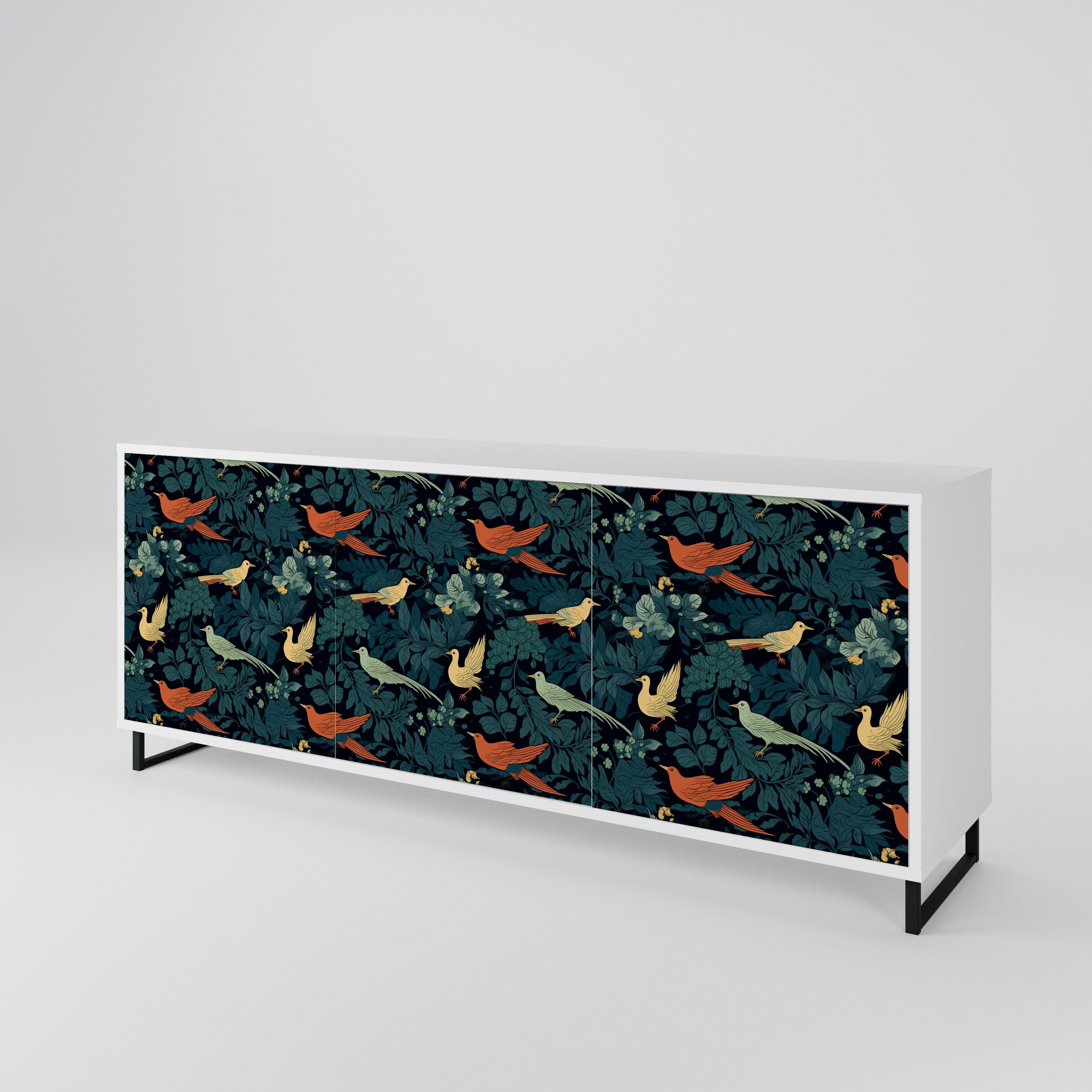 FOWL ORNAMENT 3-Door Sideboard