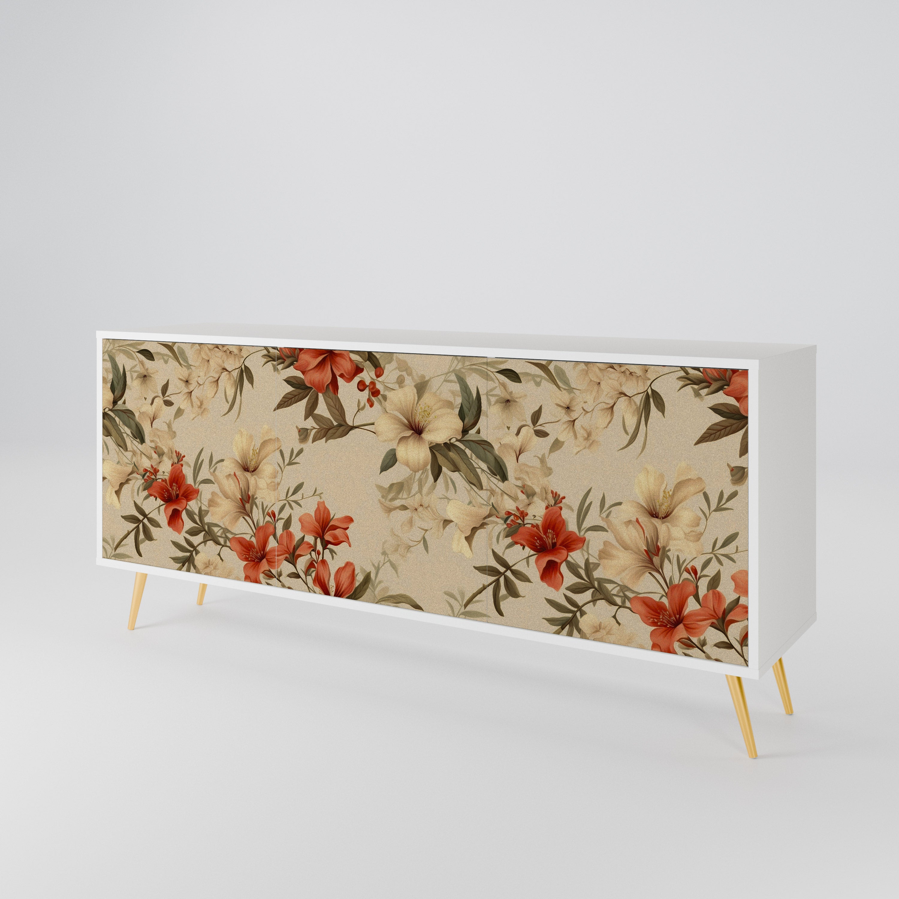 BLOOMING HARMONY 3-Door Sideboard