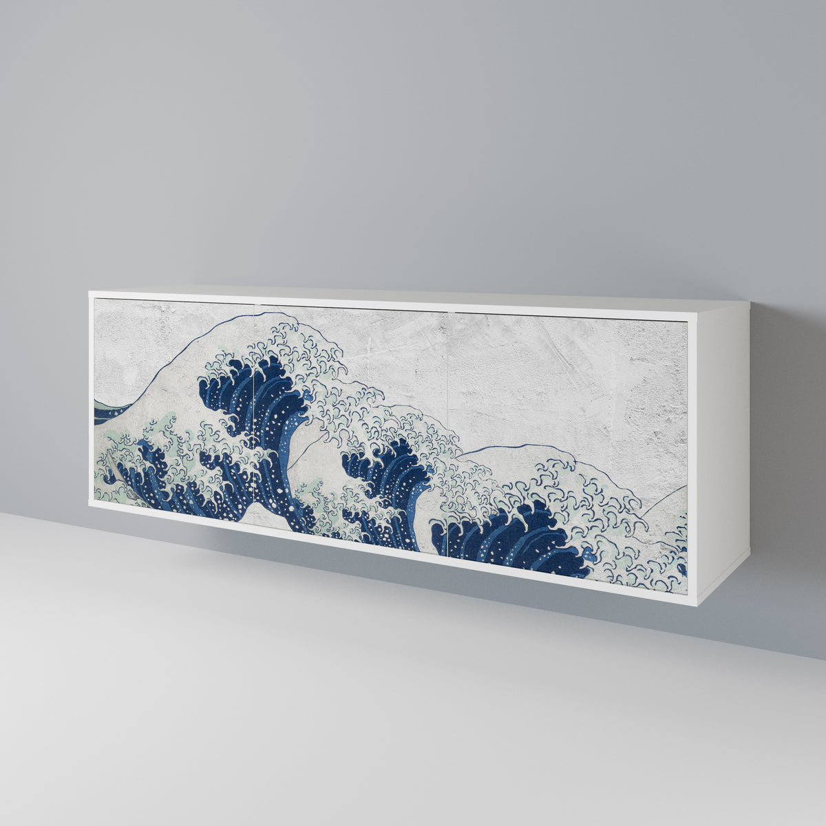 THE GREAT WAVE AT KANAGAWA Aparador de 3 Puertas
