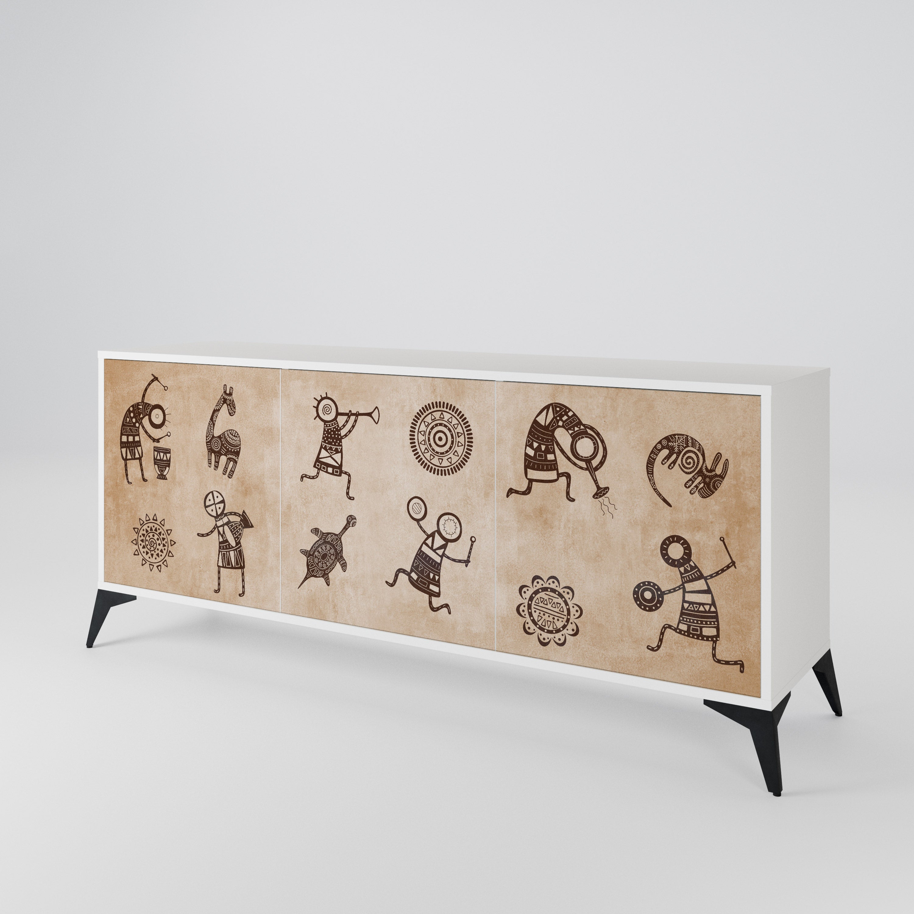 AFRICAN STYLE 3-Door Sideboard