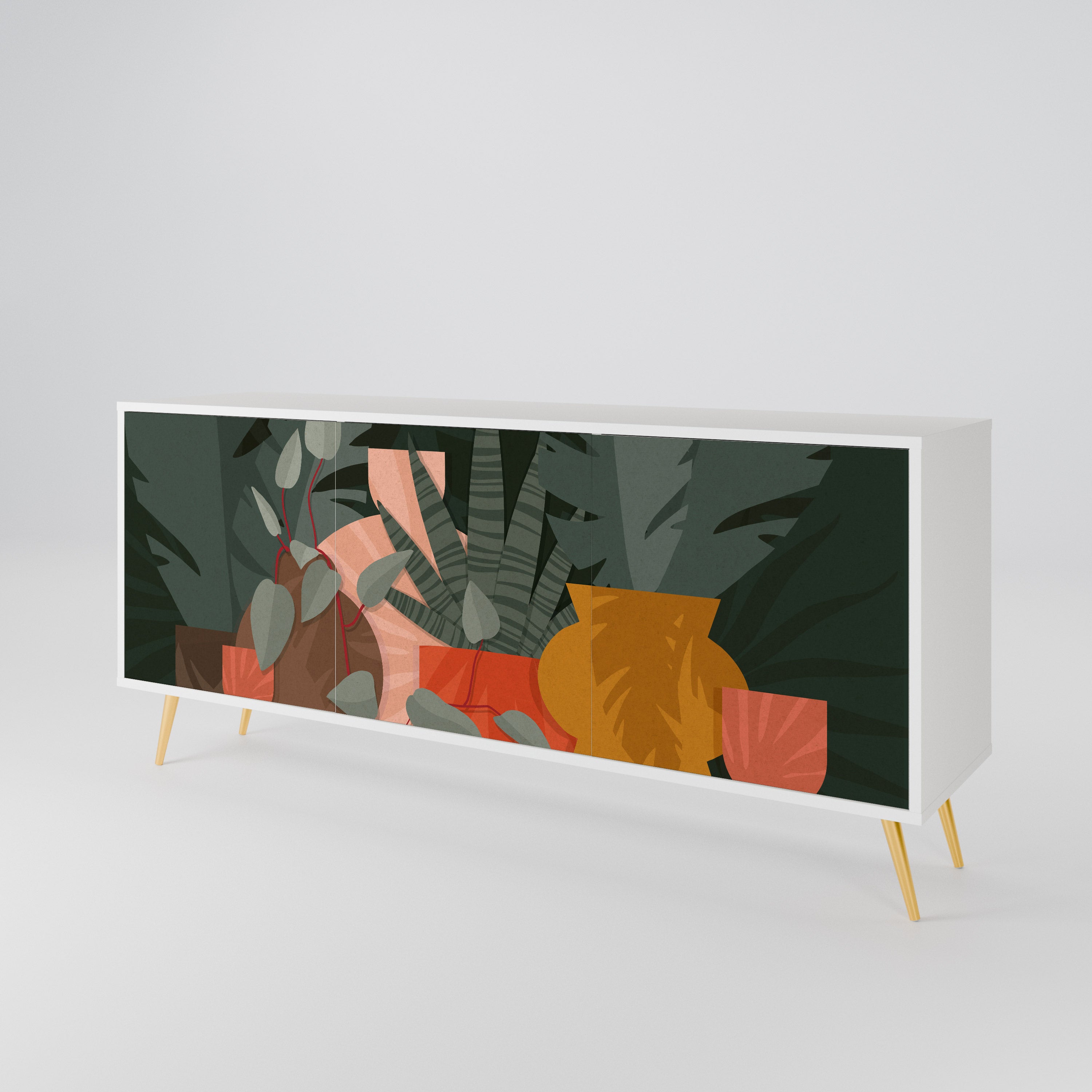 TROPICAL COMPOSITION Μπουφές 3-θυρών