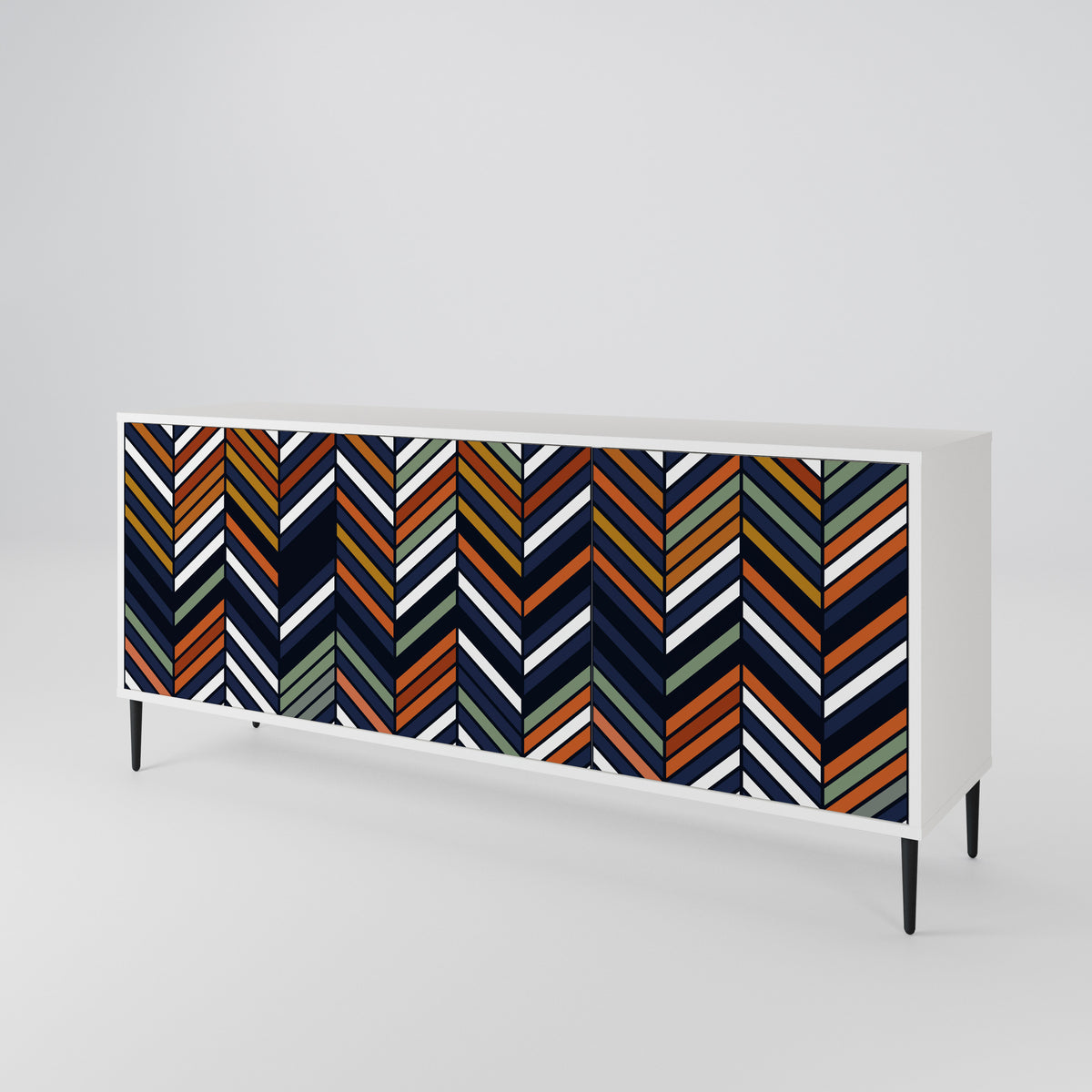 VIBRANT PATCHWORK 3-Door Sideboard